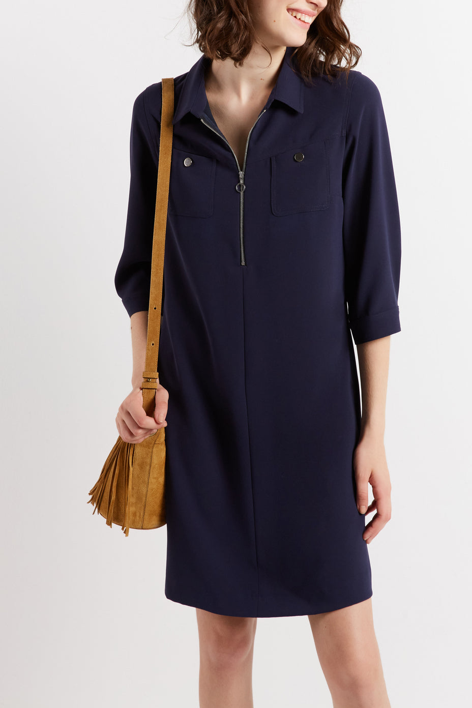 Robe courte zippée - JODY Faume - seconde main