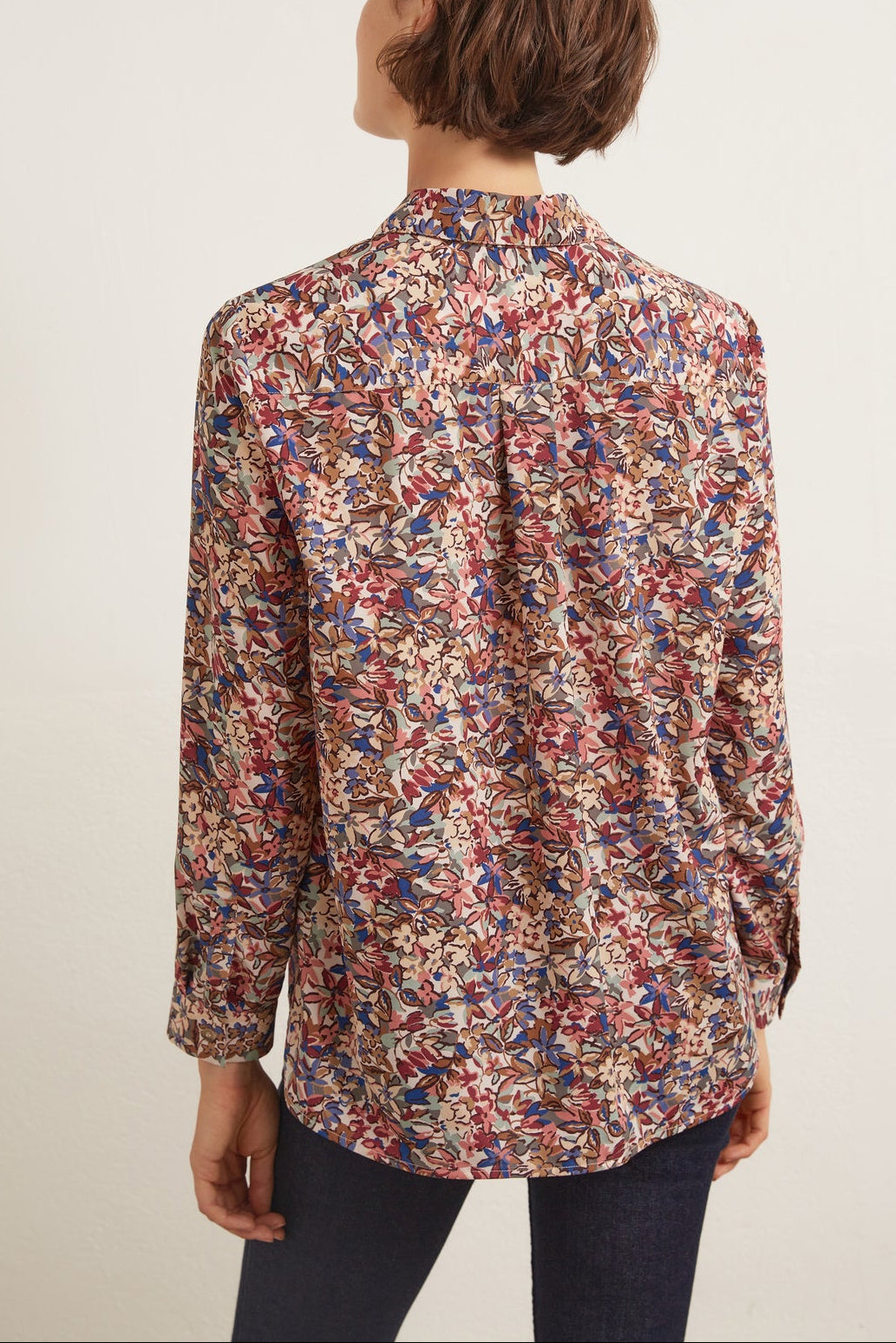 Amadea - Chemise fluide à imprimé floral Faume - seconde main