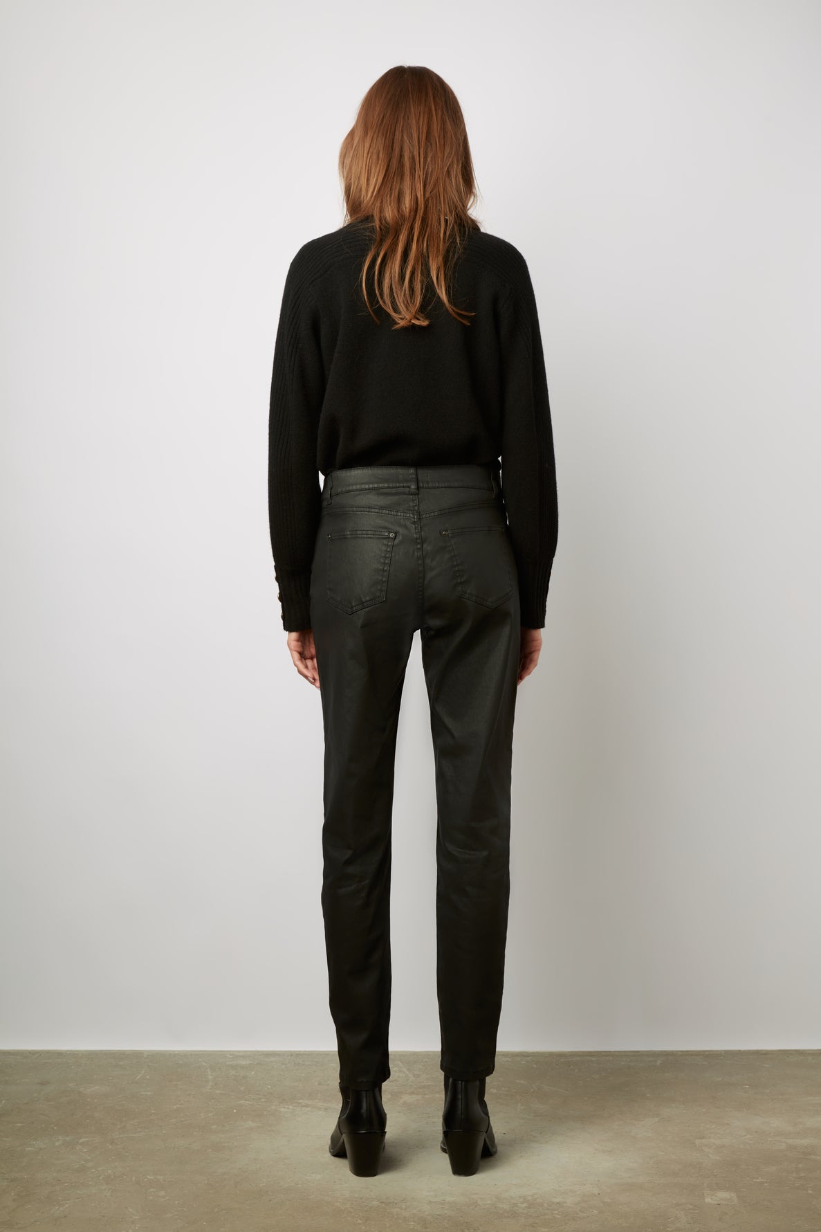 Jean slim en coton enduit - ELANA Faume - seconde main