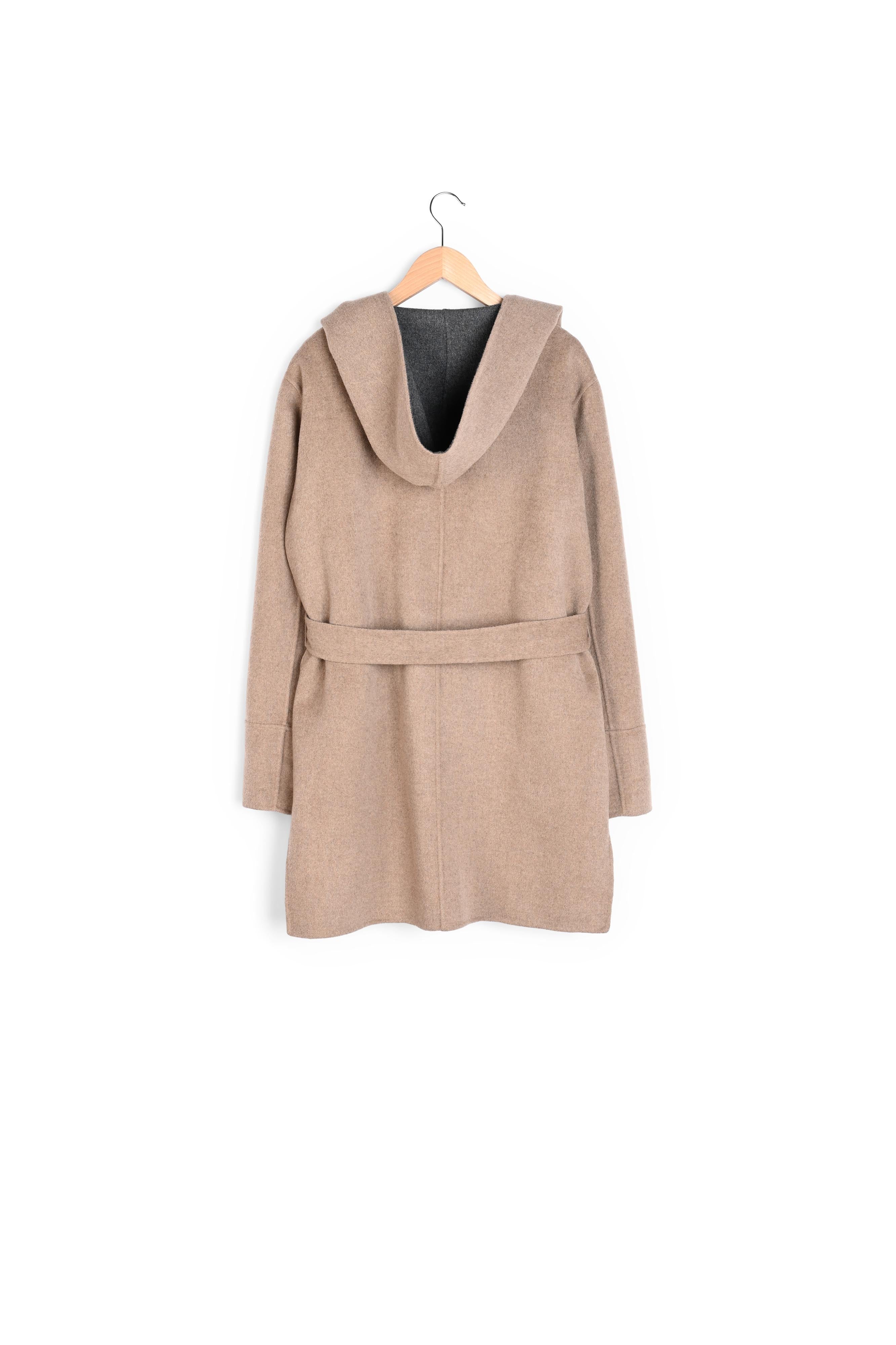 PRAGUE - Manteau court en laine double face Faume - seconde main
