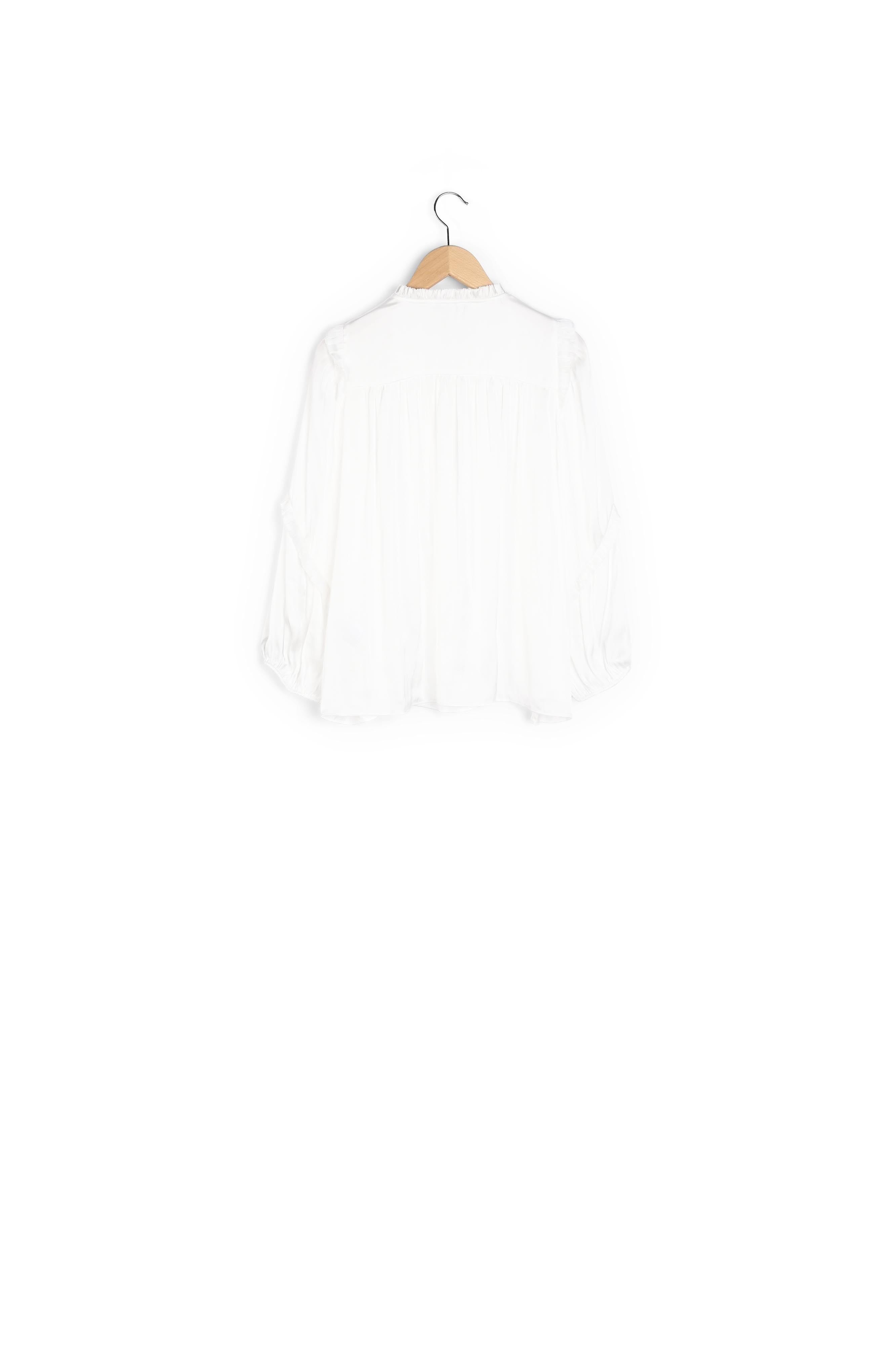 Blouse en satin à volants - ALEXIA Faume - seconde main