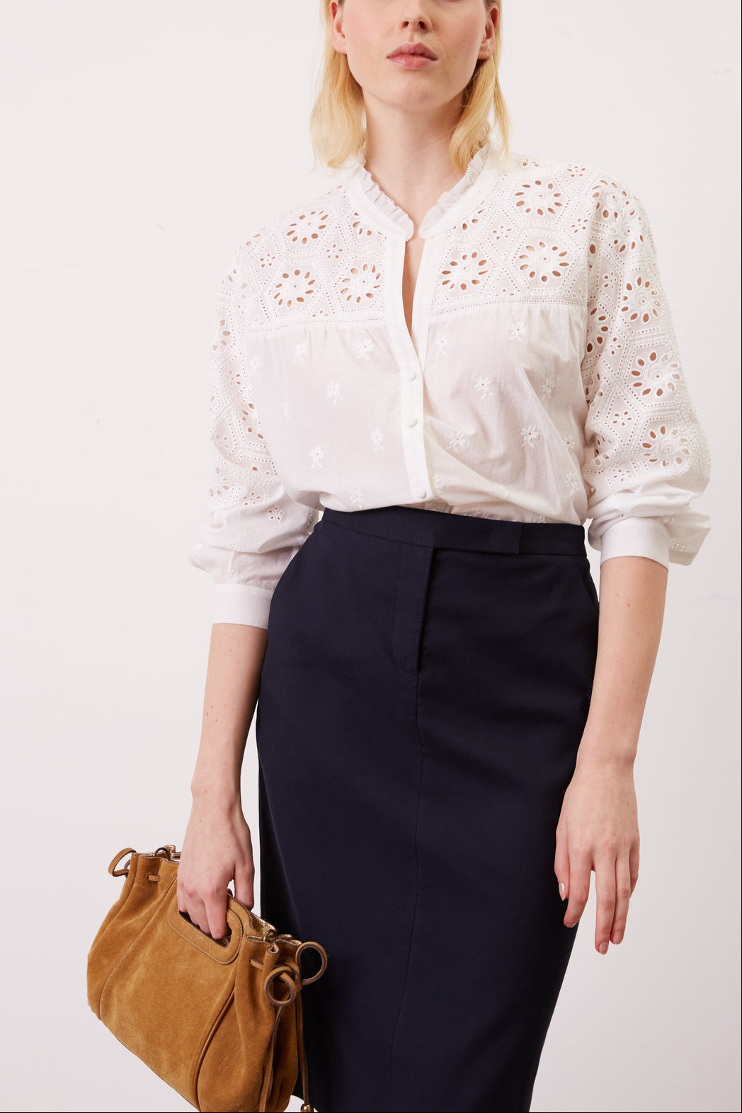 Chemise brodée - CECYLIA Faume - seconde main