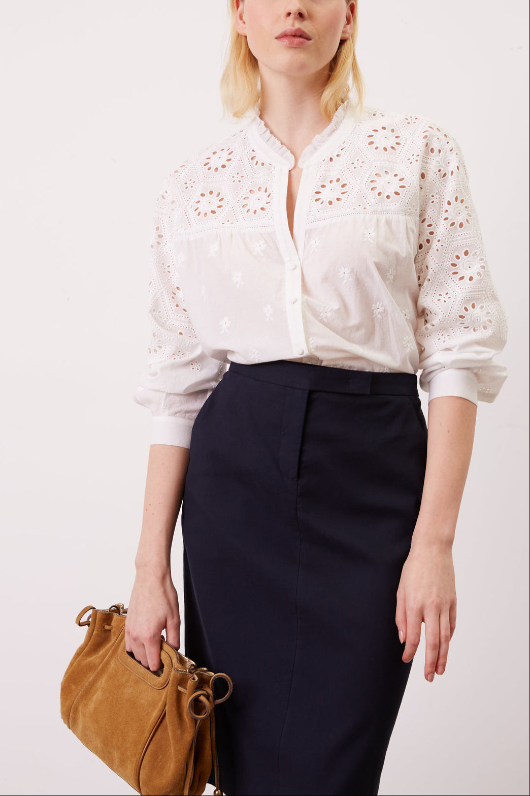 Chemise brodée - CECYLIA Faume - seconde main