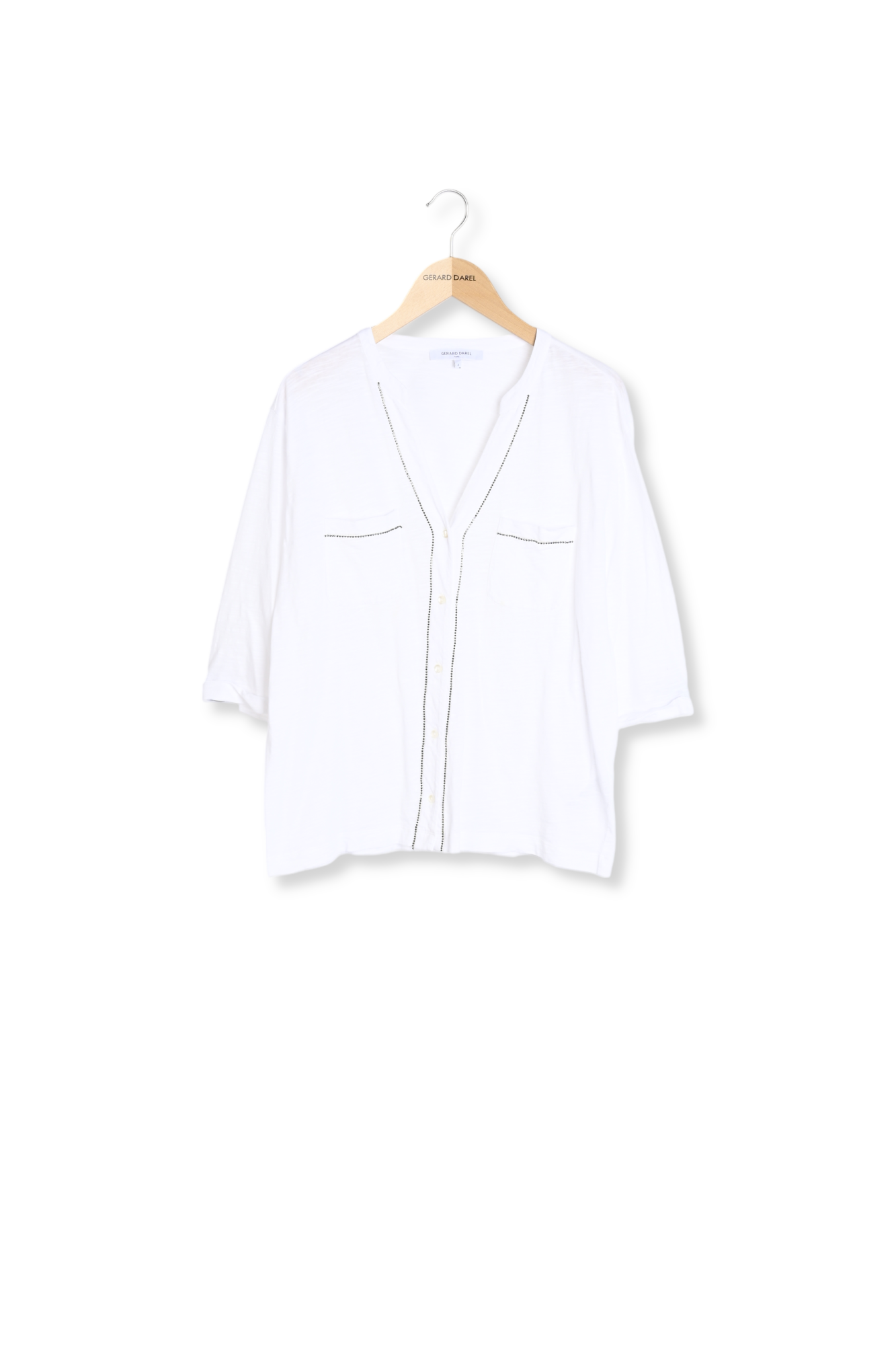 Tee-shirt en 100% coton avec strass - ADRIEN Faume - seconde main