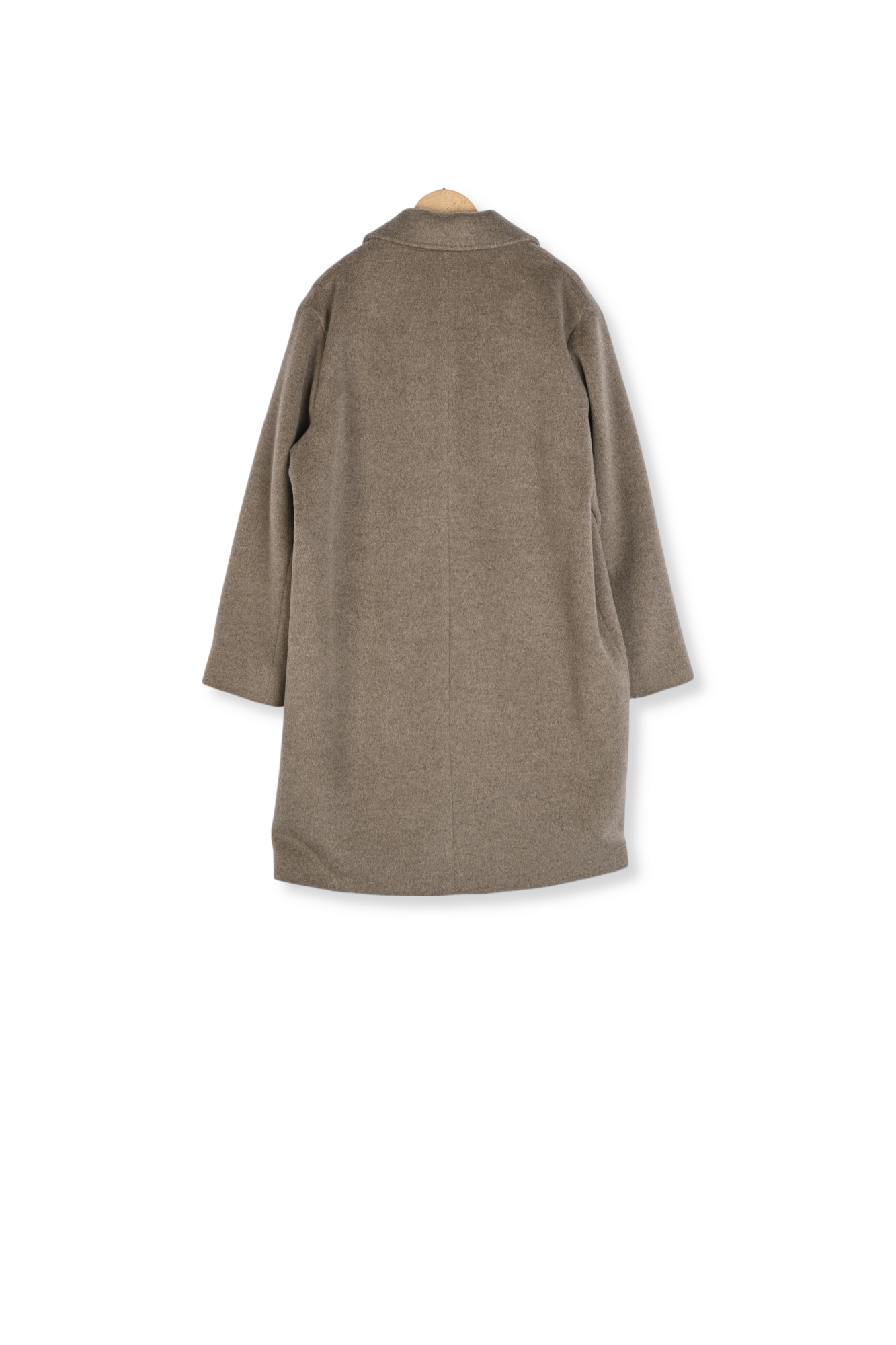 Manteau droit en laine et angora - SALISHA Faume - seconde main