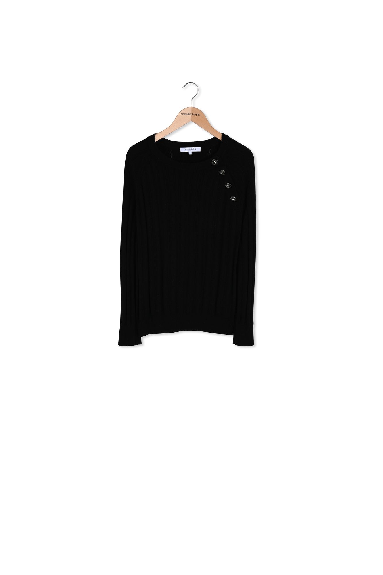 Pull à strass en laine fine - JOSETTE Faume - seconde main