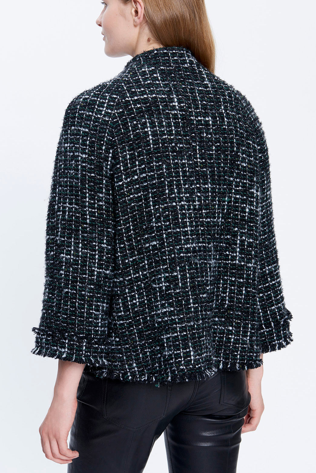 VALERI - Veste façon blouson en tweed Faume - seconde main