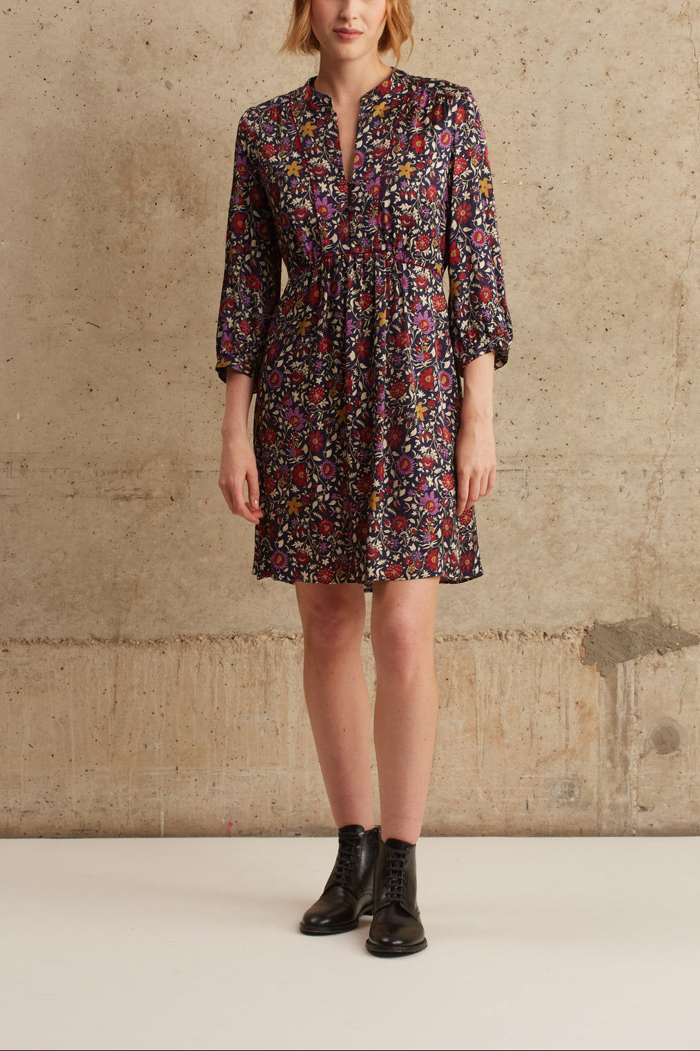 Robe à imprimé fleuri - JERI Faume - seconde main