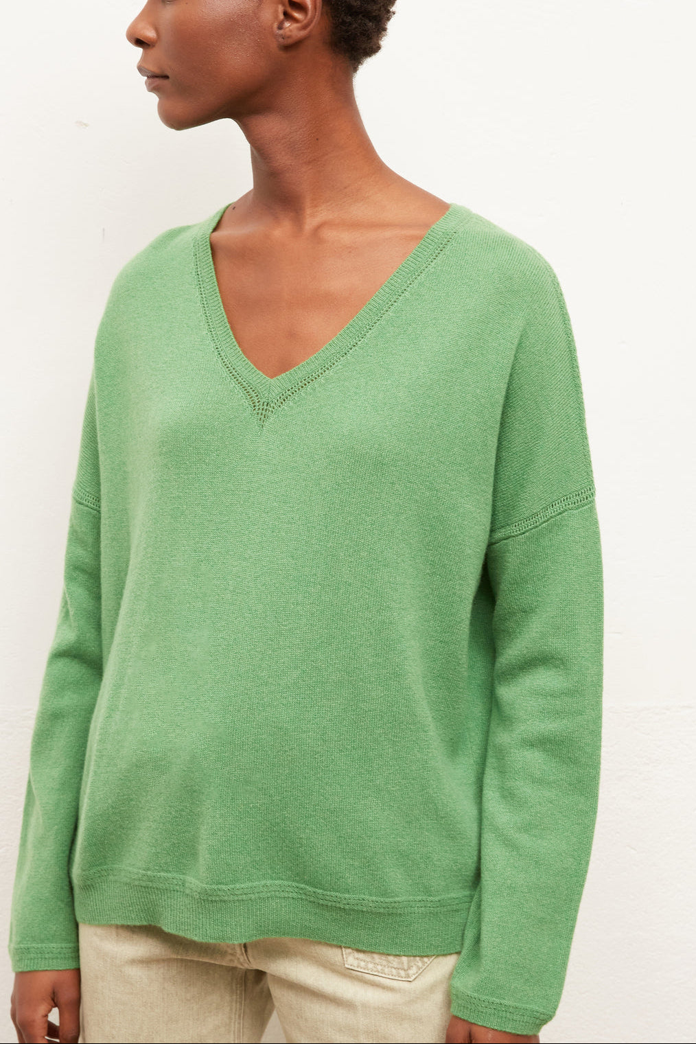 EDEN - Pull V loose en cachemire Faume - seconde main