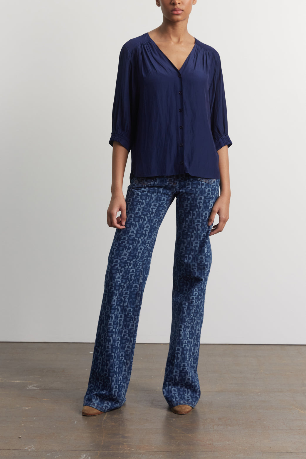 Chemise esprit satin - CERES Faume - seconde main