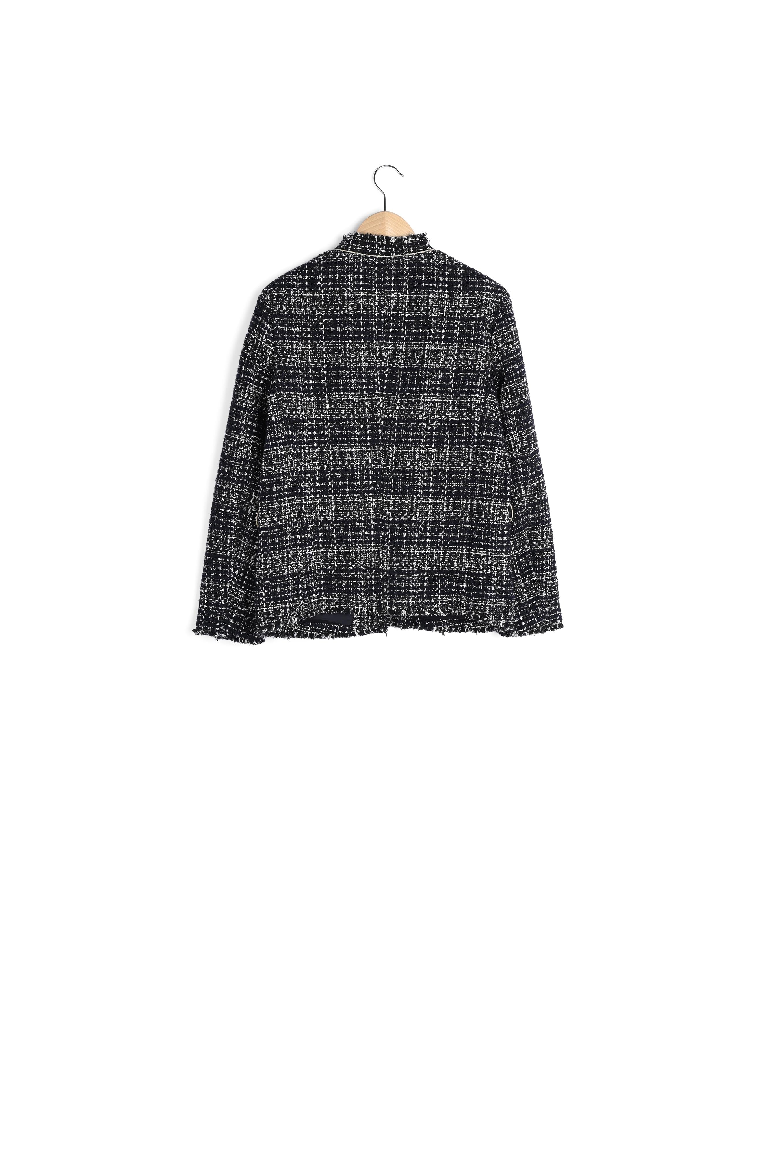 Veste officier en tweed bicolore - BASIL Faume - seconde main