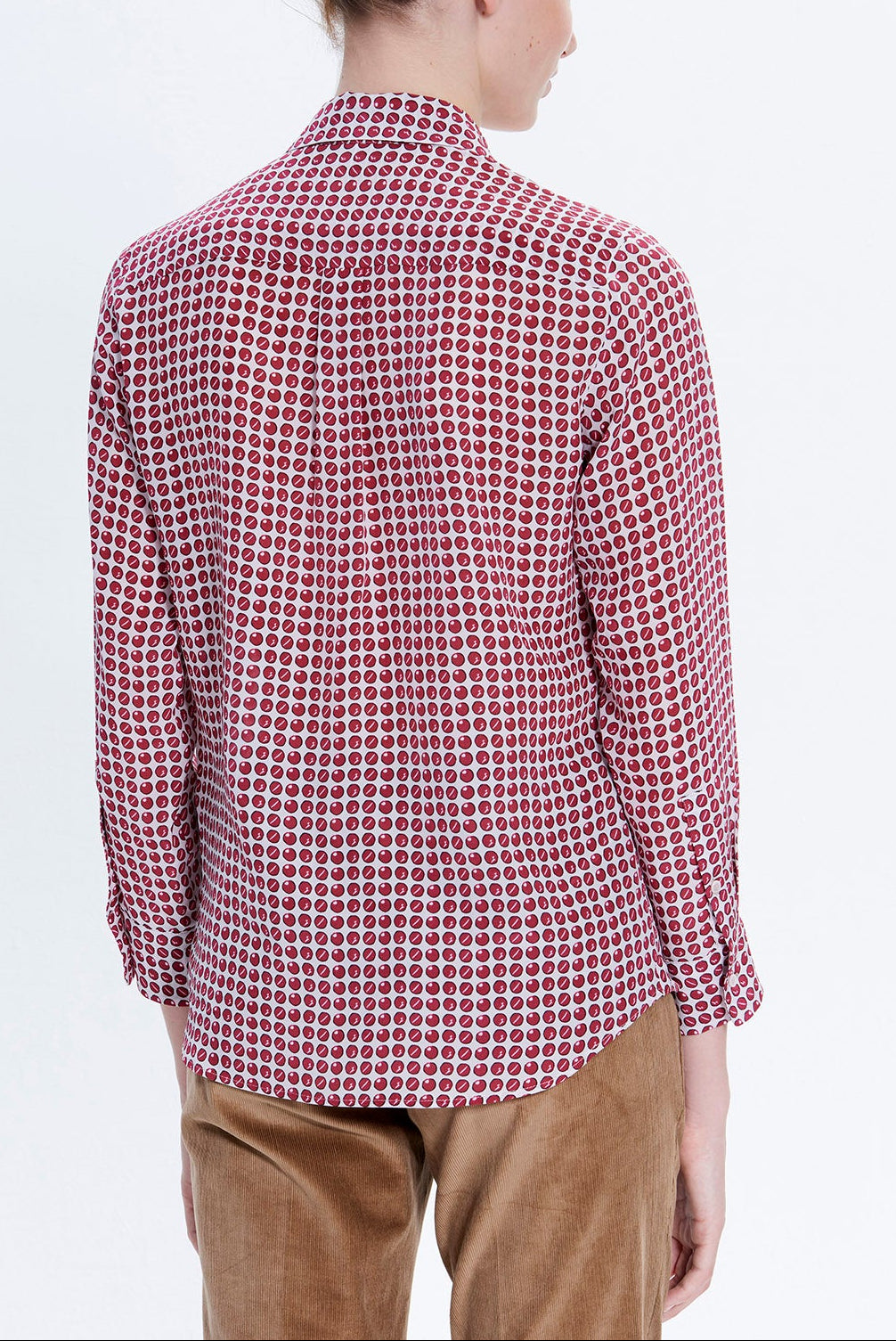 MARLA - Chemise en soie à pois Faume - seconde main