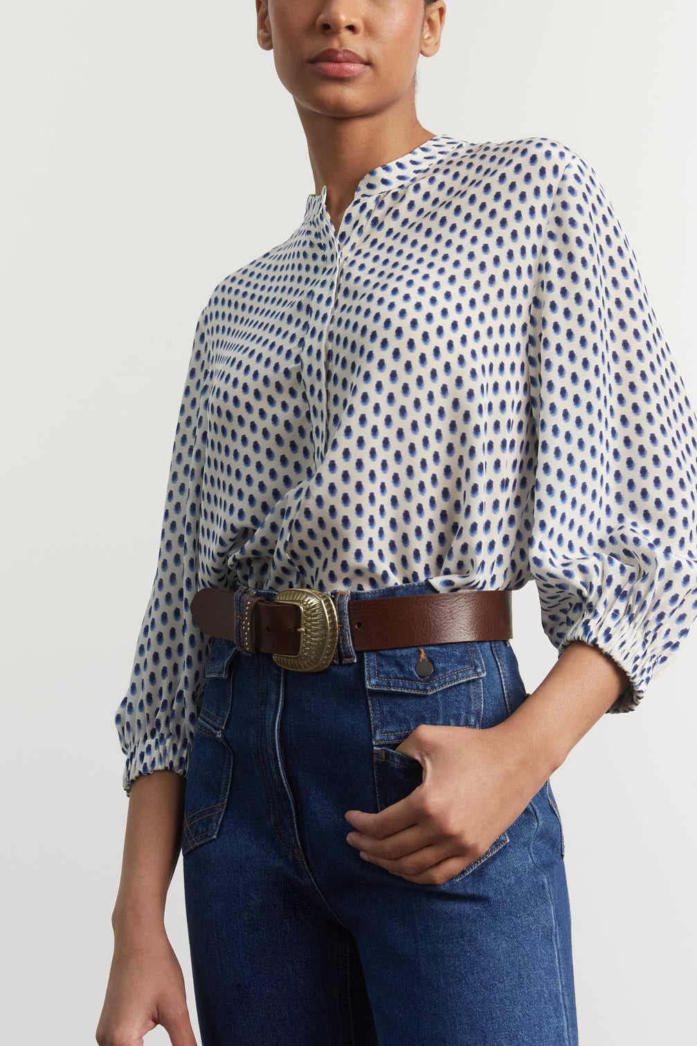 Blouse en soie - CALLYSTA Faume - seconde main