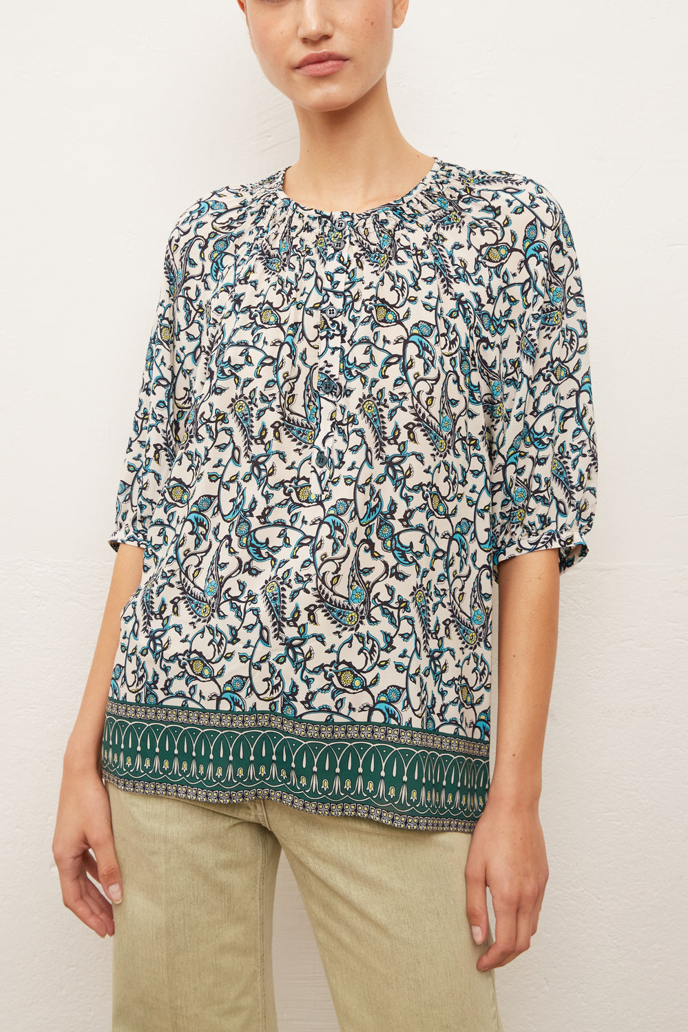 NALEA - Blouse en crêpe Faume - seconde main