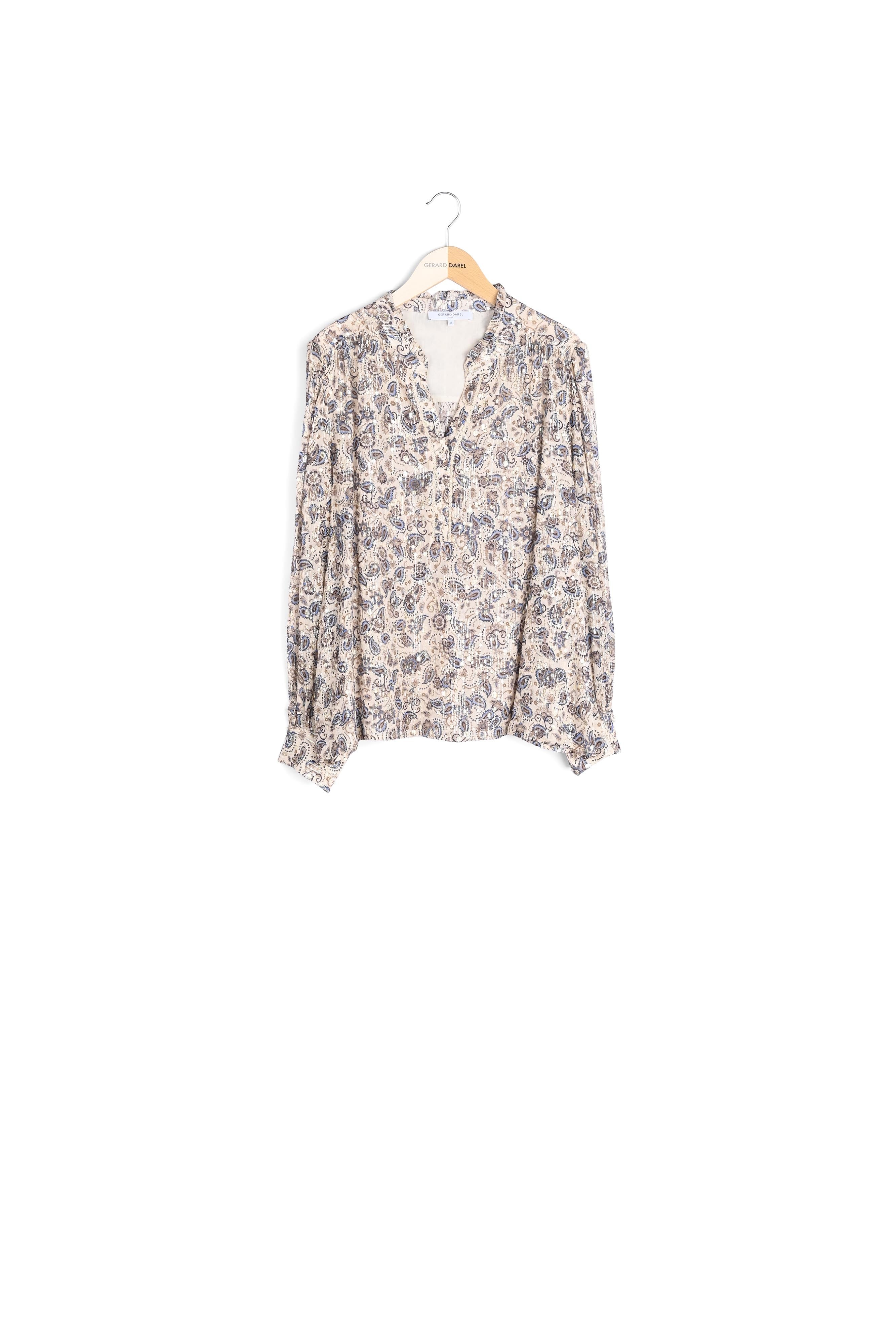 Blouse à motif cachemire et lurex - CLARISSE Faume - seconde main