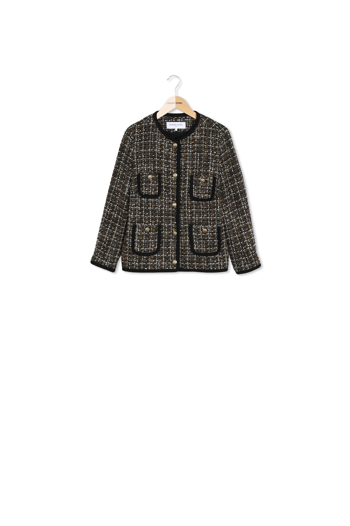 Veste en tweed et galon - MARGAUX Faume - seconde main