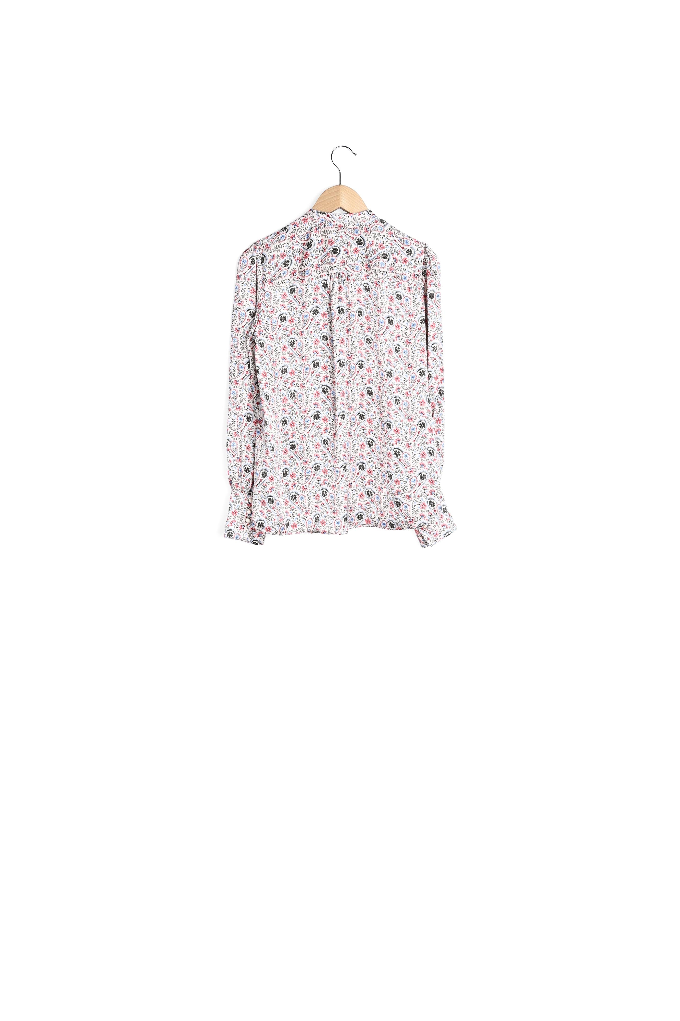 Chemise à volants en voile de coton - CALICIA Faume - seconde main