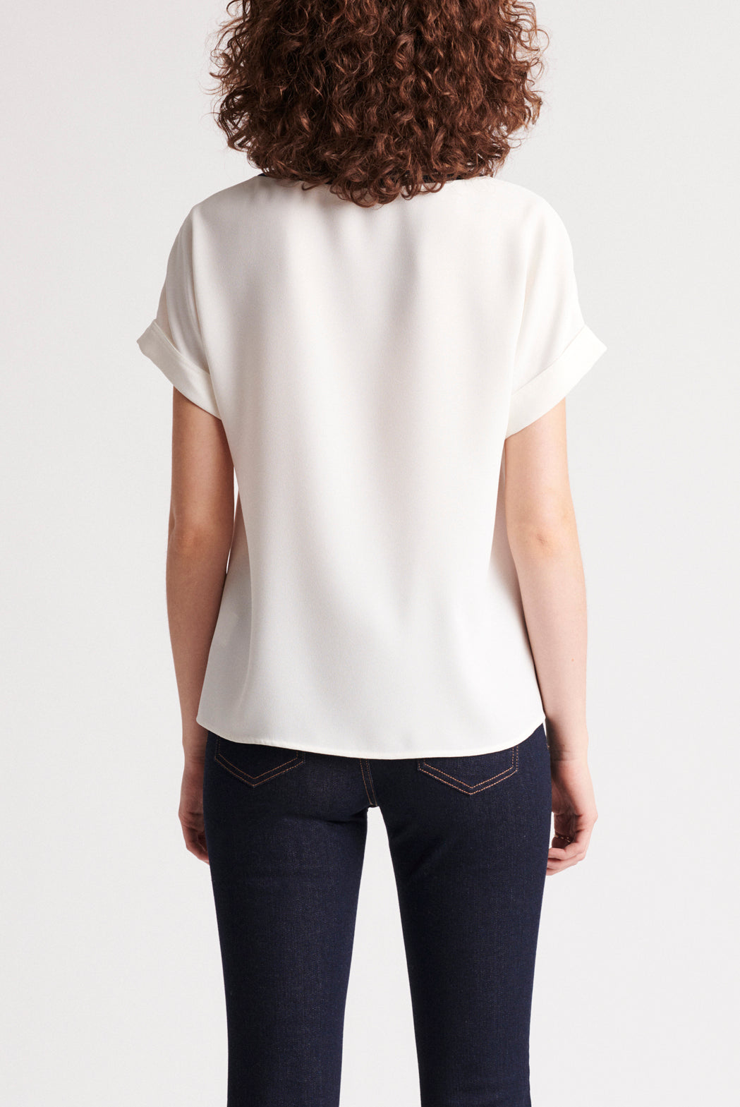 NUNZIA - Top en crêpe avec poches Faume - seconde main