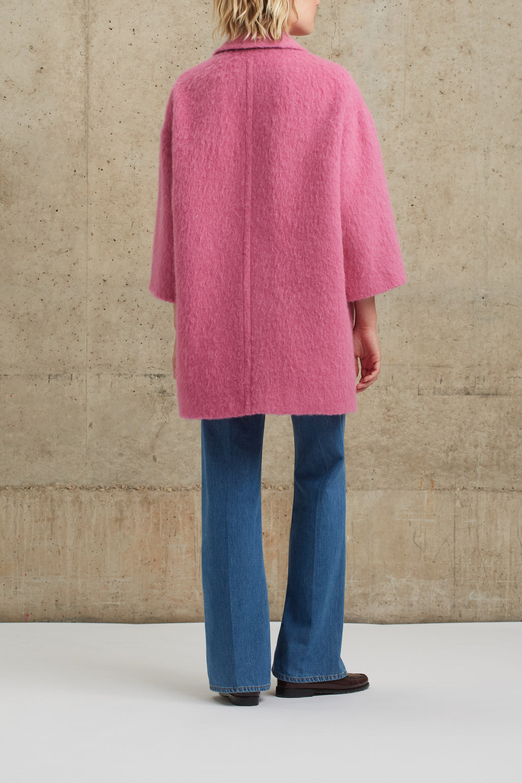 Manteau oversize en laine coloré - SALMA Faume - seconde main