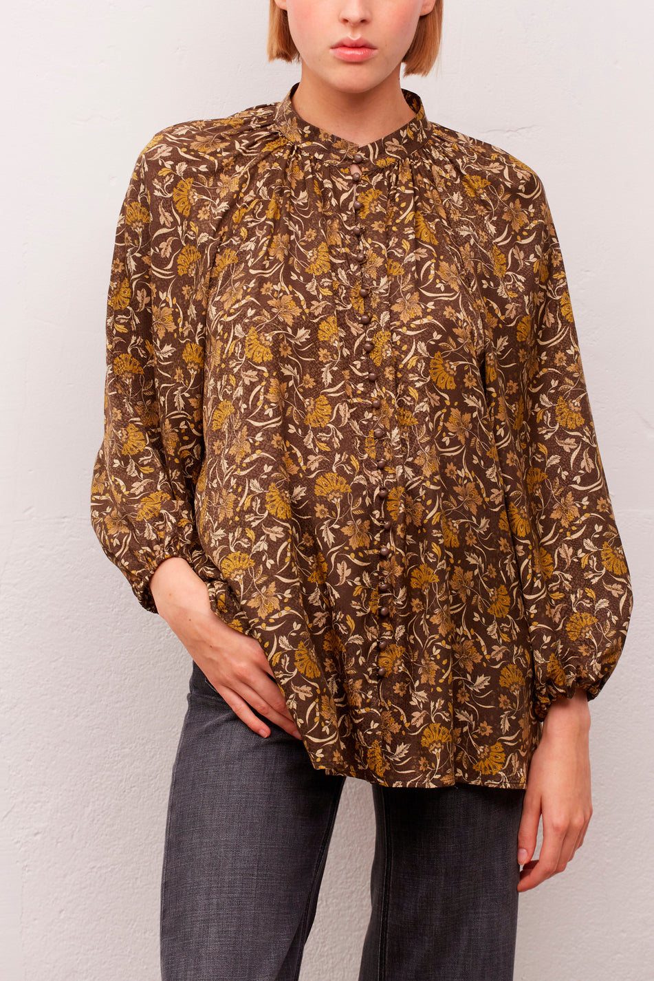 Blouse imprimée oversize - CLOANE Faume - seconde main