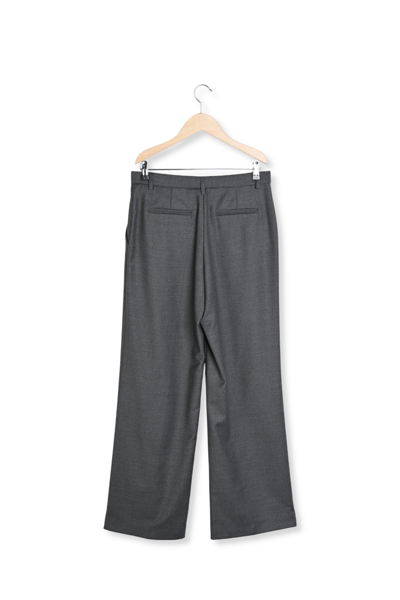 Pantalon large en flanelle unie - DALI Faume - seconde main