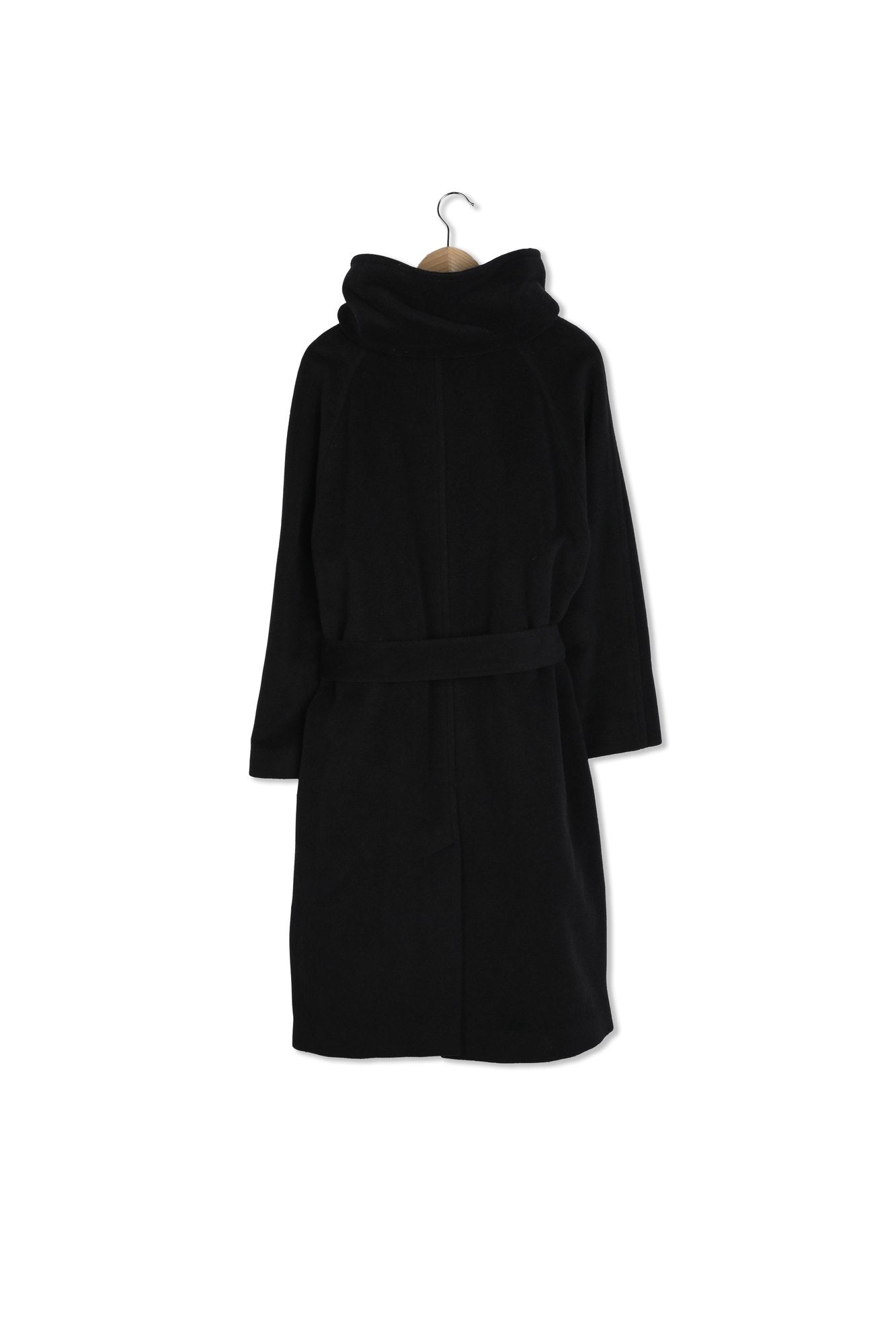 Manteau ceinturé en laine et angora - LANIE Faume - seconde main