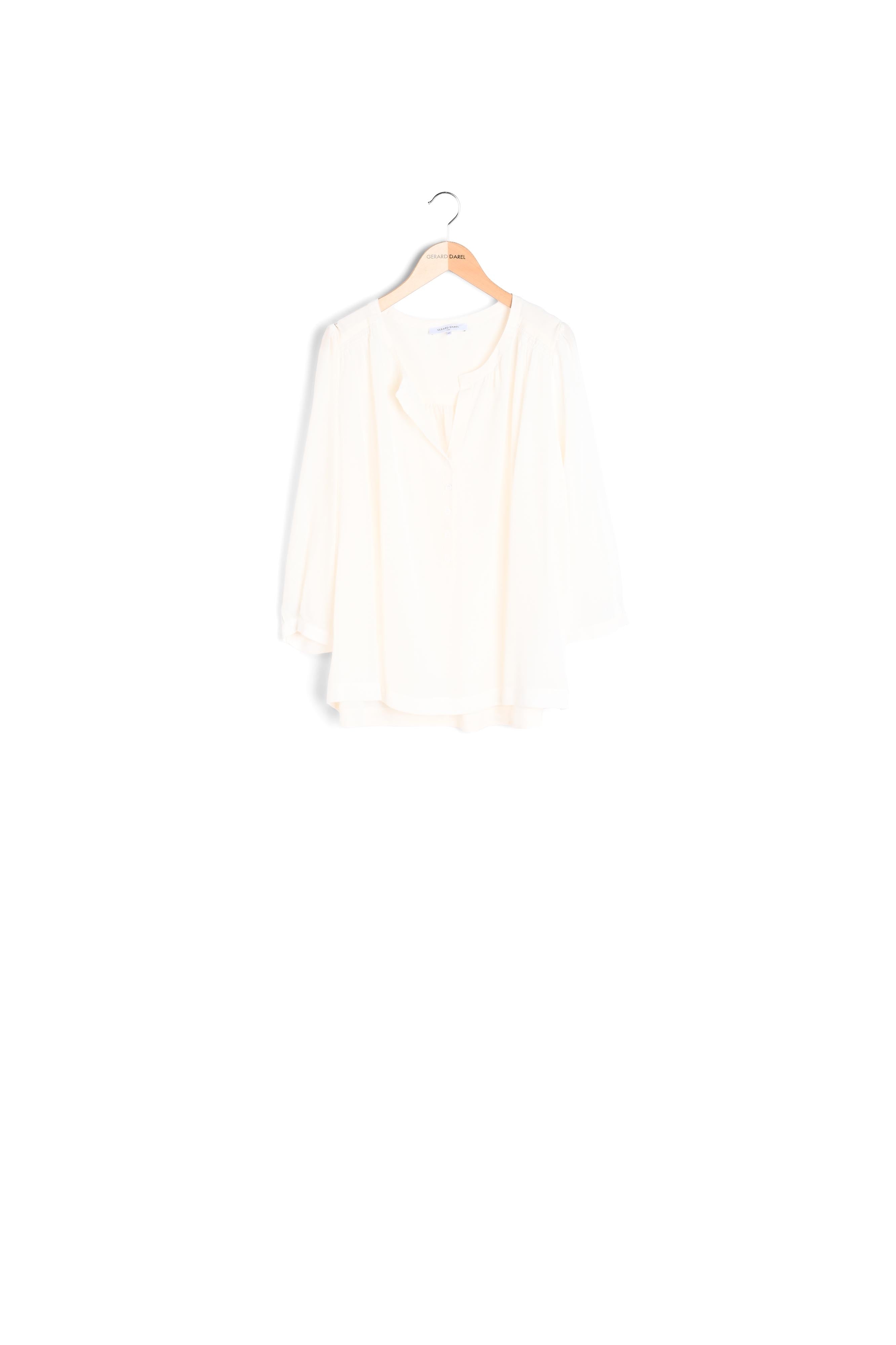 Blouse en soie avec smocks - NICOLE Faume - seconde main