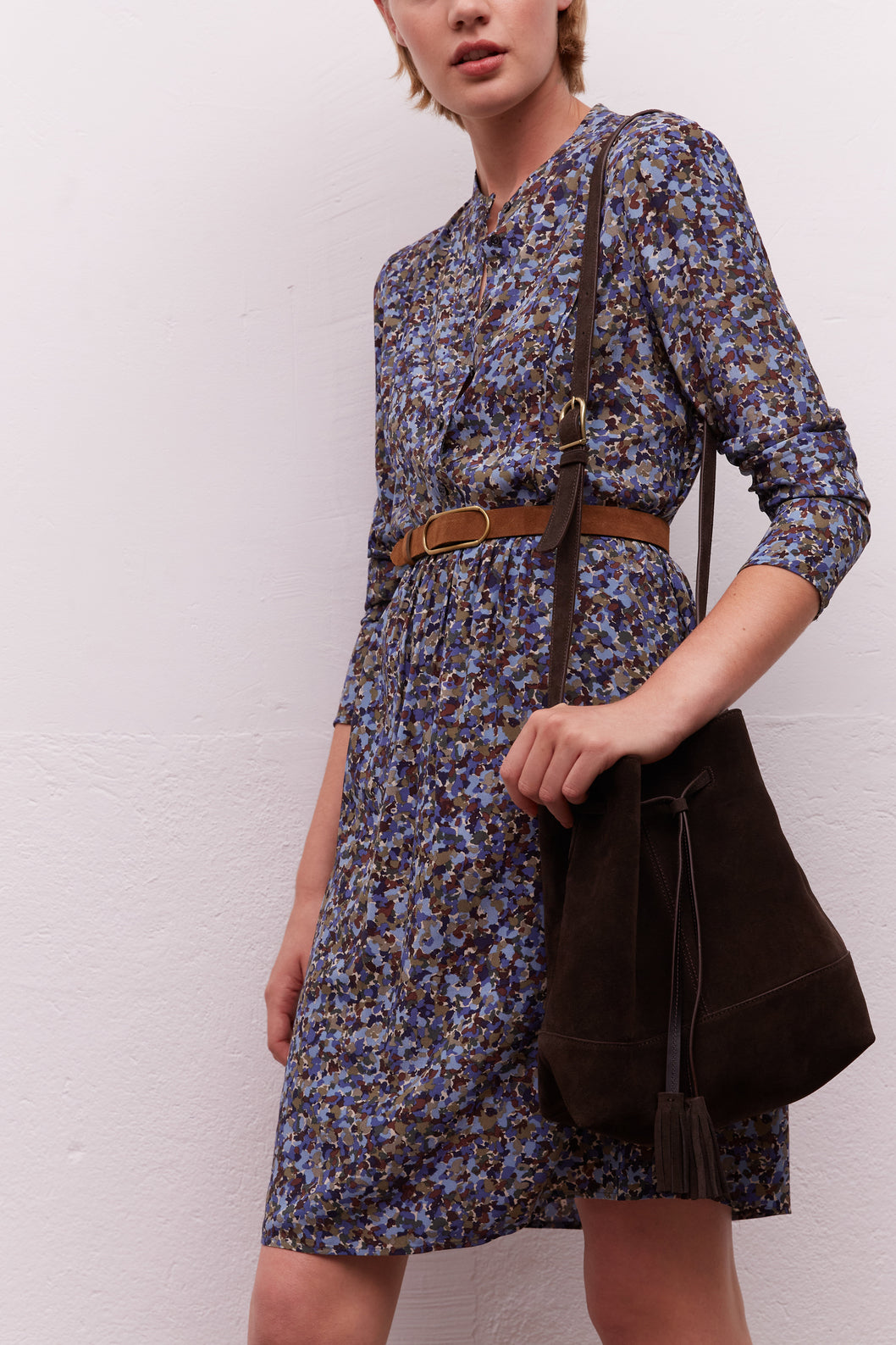 Robe imprimée à plastron - JOY Faume - seconde main