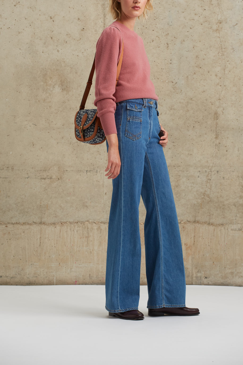 Pull féminin en laine cotelée - LEWIS Faume - seconde main