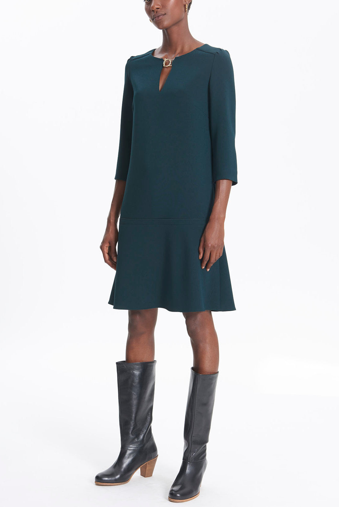 DONATELLA - Robe large avec détail bijou Faume - seconde main