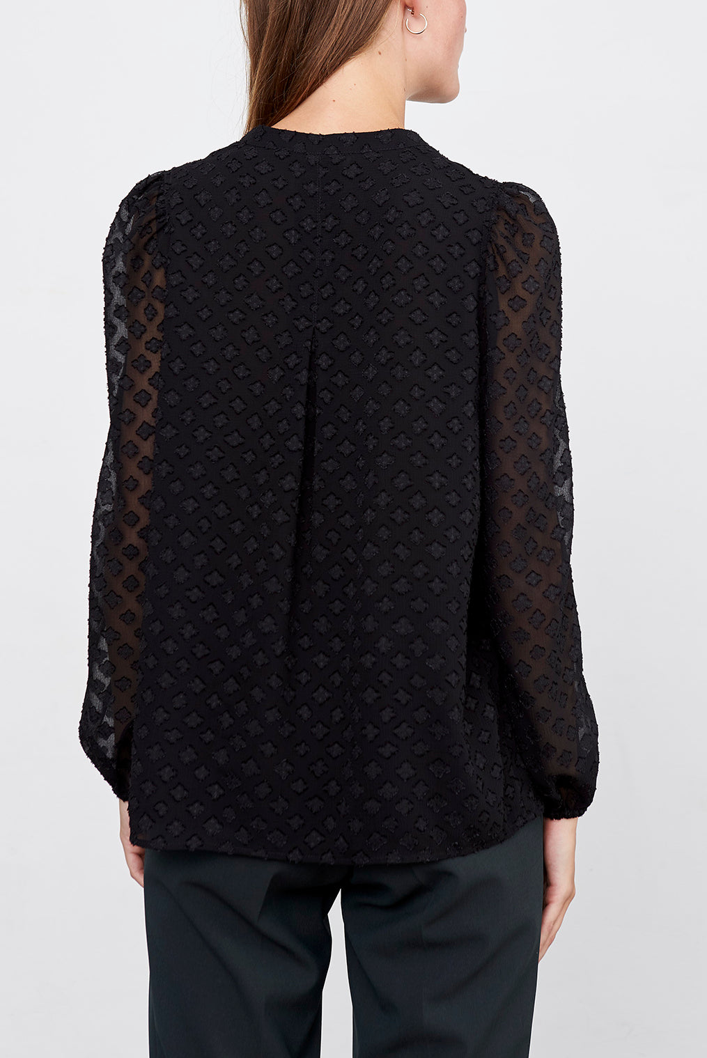 MYA - Top gaufré en jacquard dévoré Faume - seconde main