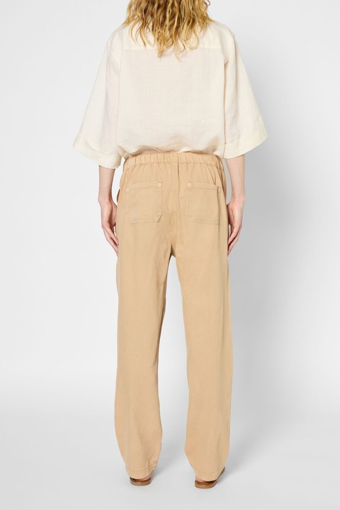 Pantalon droit en coton et lin - LYSEE Faume - seconde main