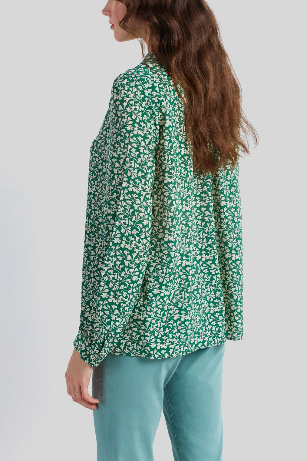Chemise à motif floral et smocks - CERISE Faume - seconde main