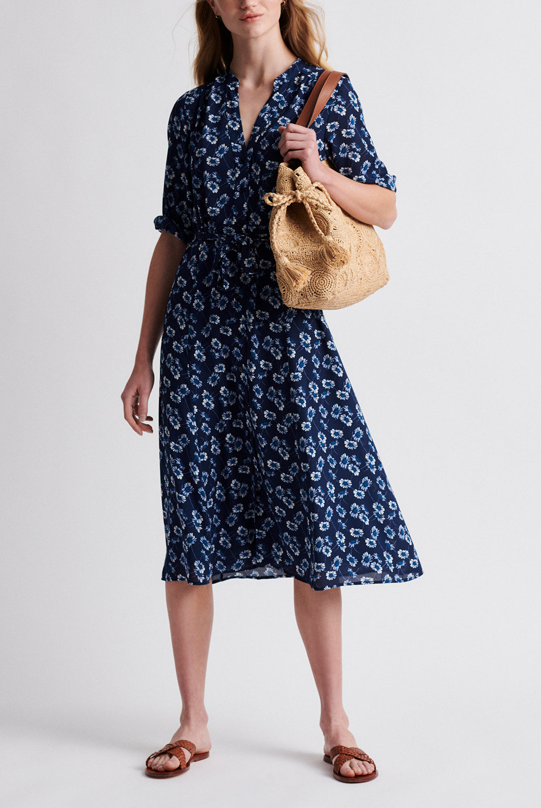 SETTIMA - robe chemise longueur midi Faume - seconde main