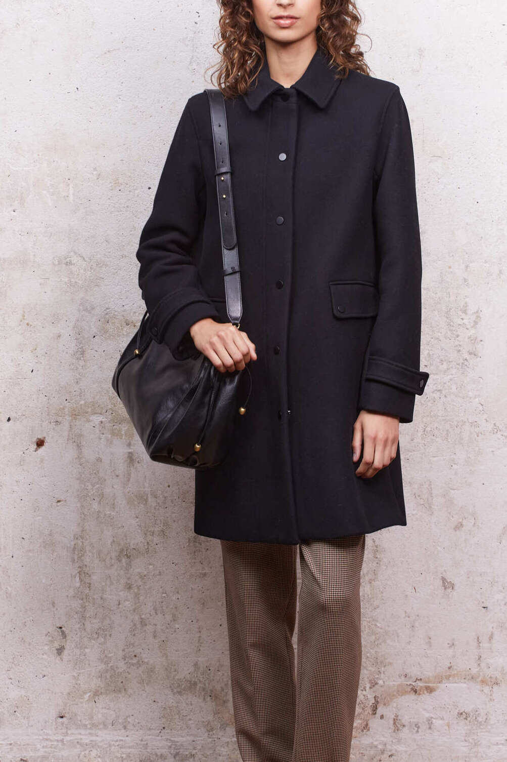 Manteau droit en laine vierge - SHANONE Faume - seconde main