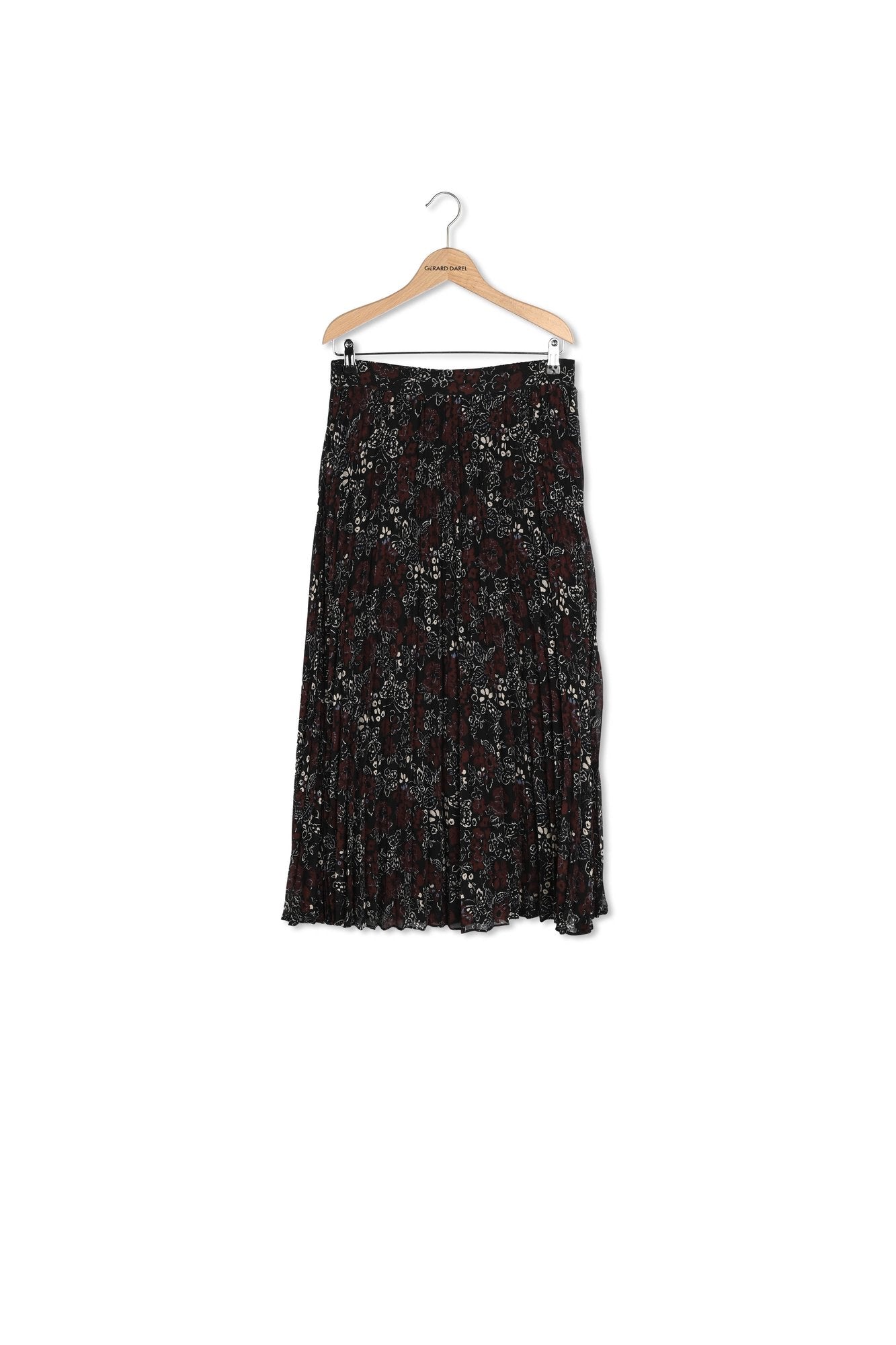 Jupe midi plissée à motif papillon - BALMA Faume - seconde main