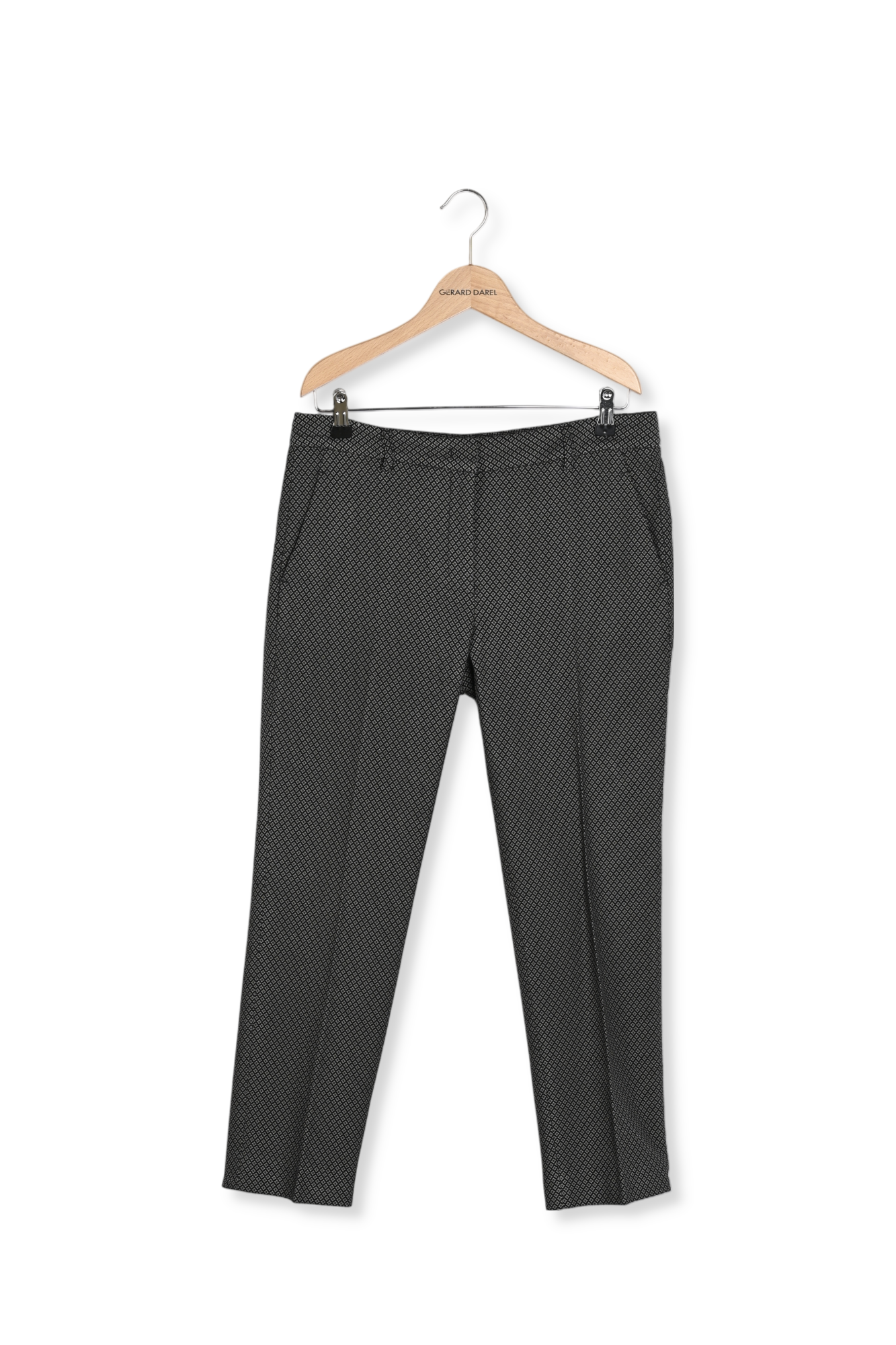 LIAM - Pantalon 7/8 en jacquard Faume - seconde main