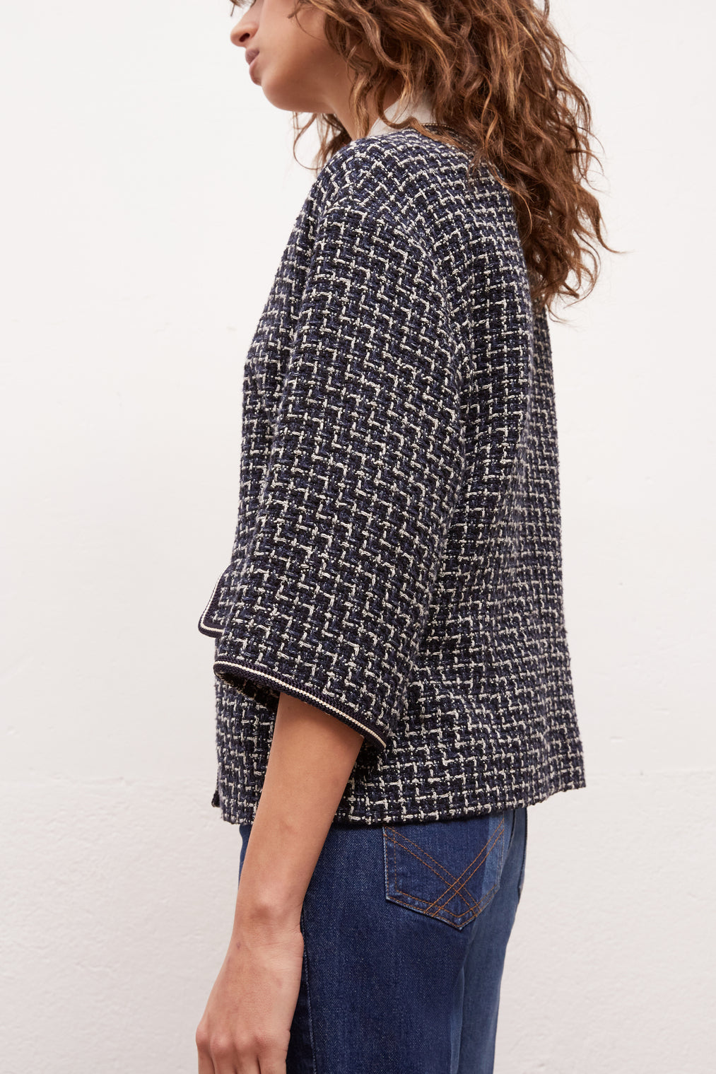 AGOSTINA - Veste courte en tweed Faume - seconde main