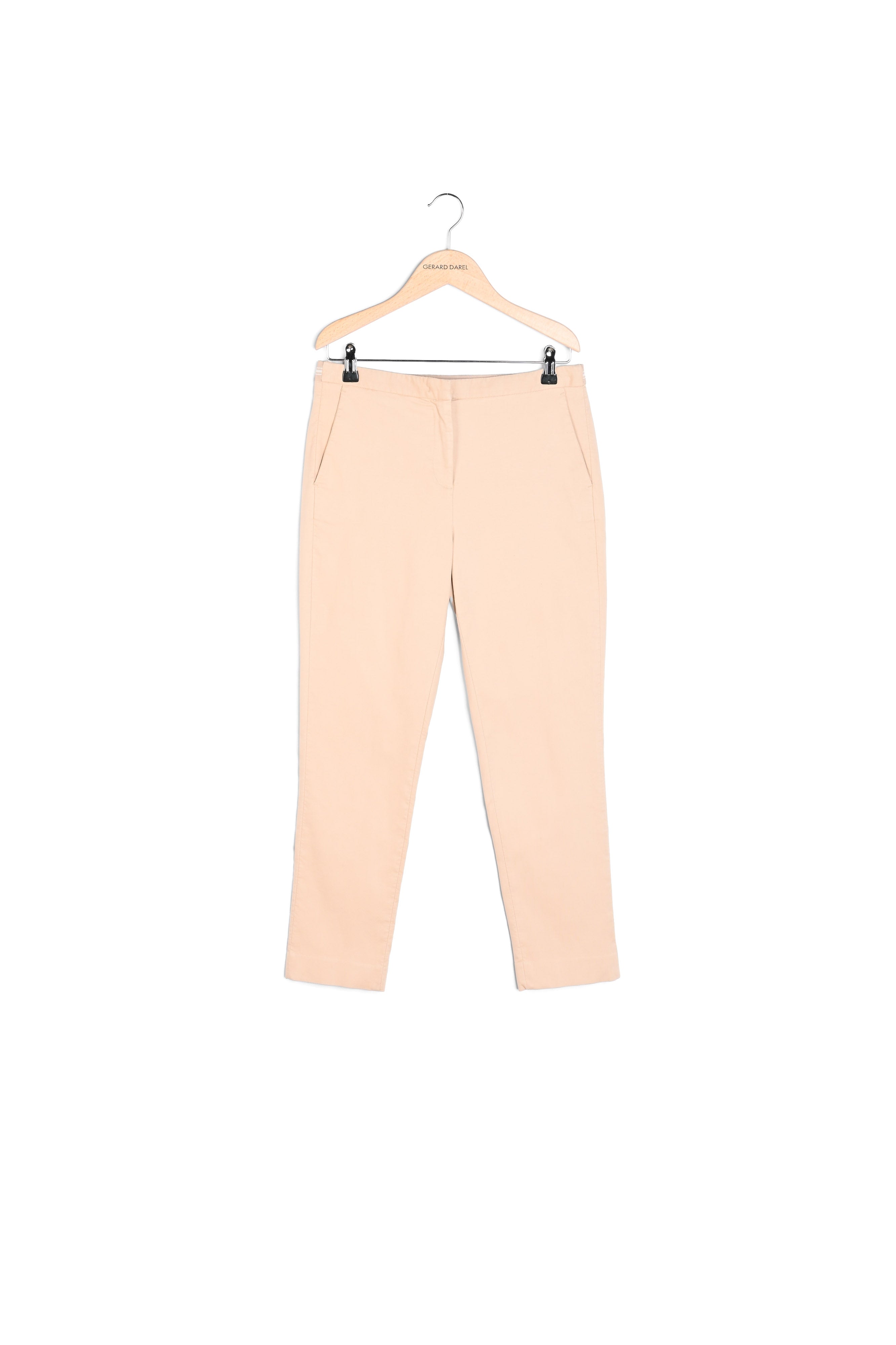 Pantalon droit en coton et dos élastiqué - ELGA Faume - seconde main