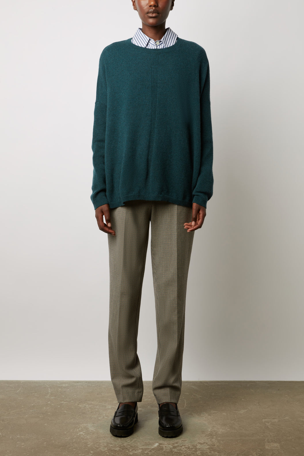 Pull col rond en cachemire - LIZEA Faume - seconde main