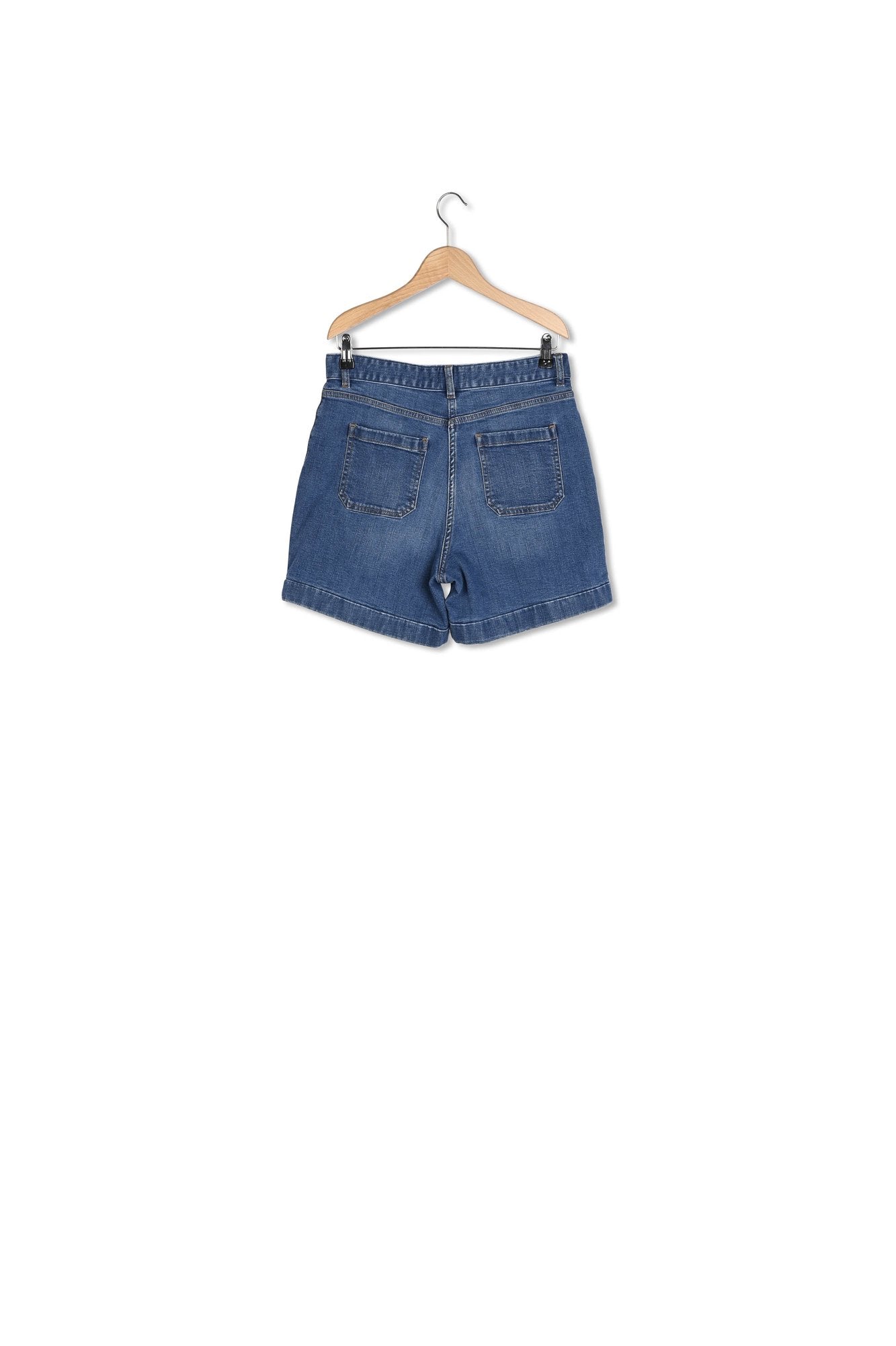 Short en denim à boucles - LOLLY Faume - seconde main