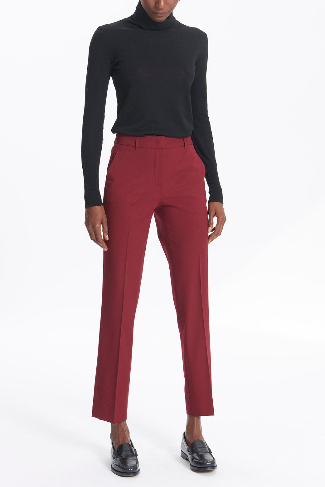 LOVA - Pantalon droit en laine Faume - seconde main
