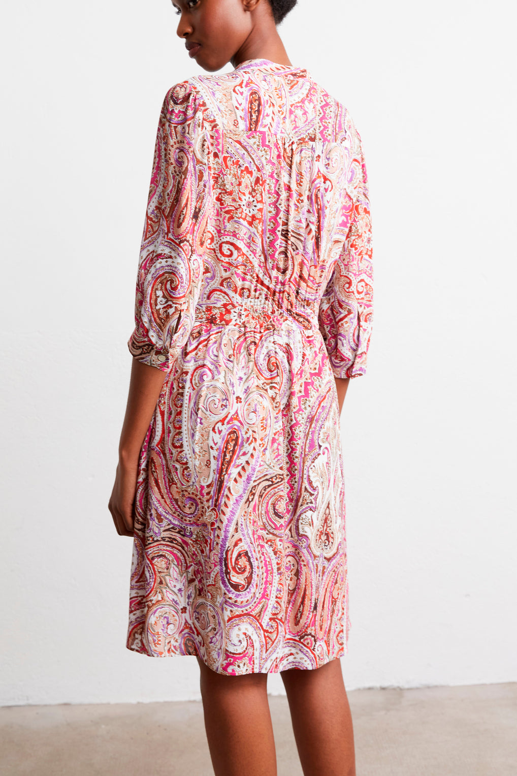 Robe midi à imprimé cachemire - JAEL Faume - seconde main