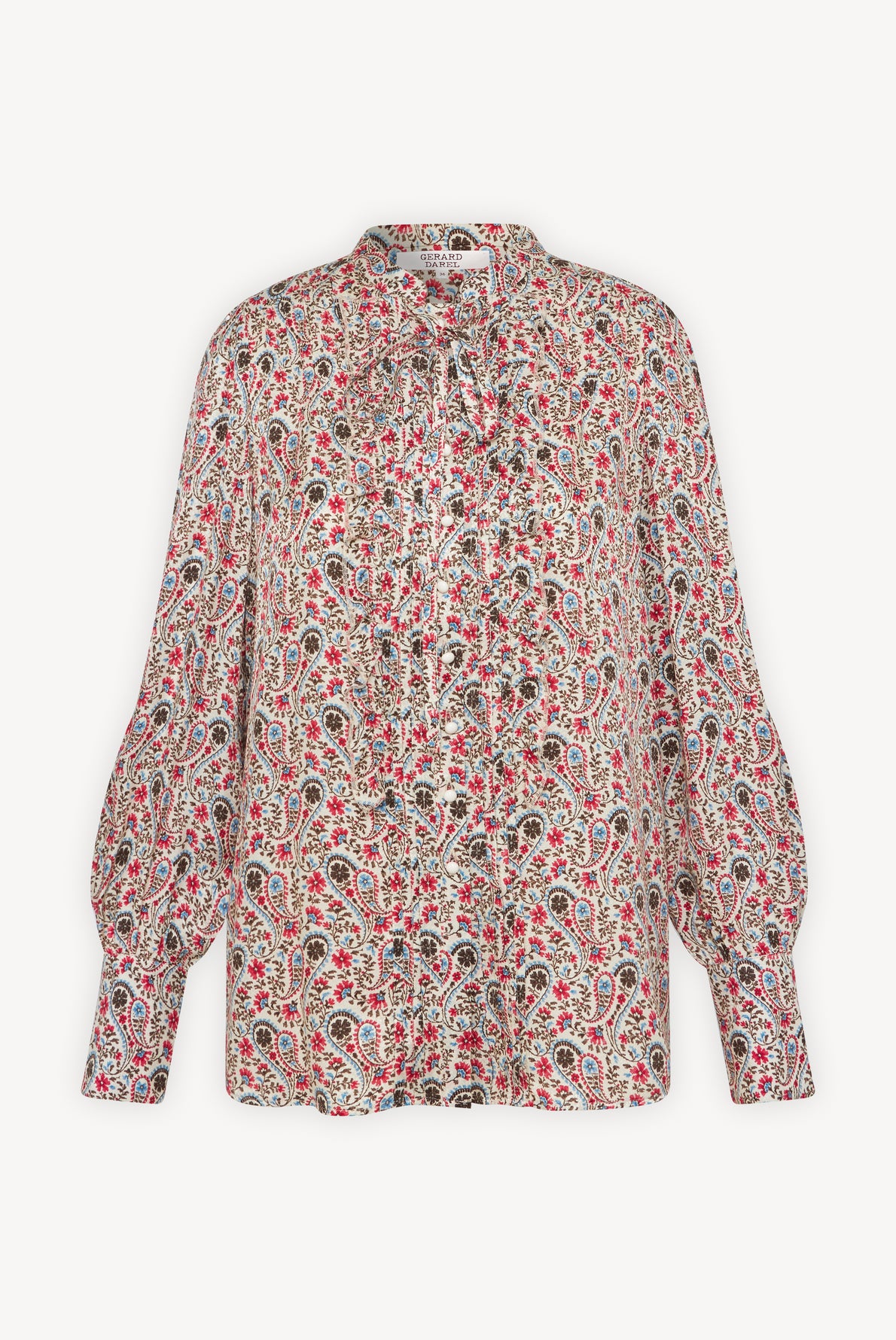 Chemise à volants en voile de coton - CALICIA Faume - seconde main