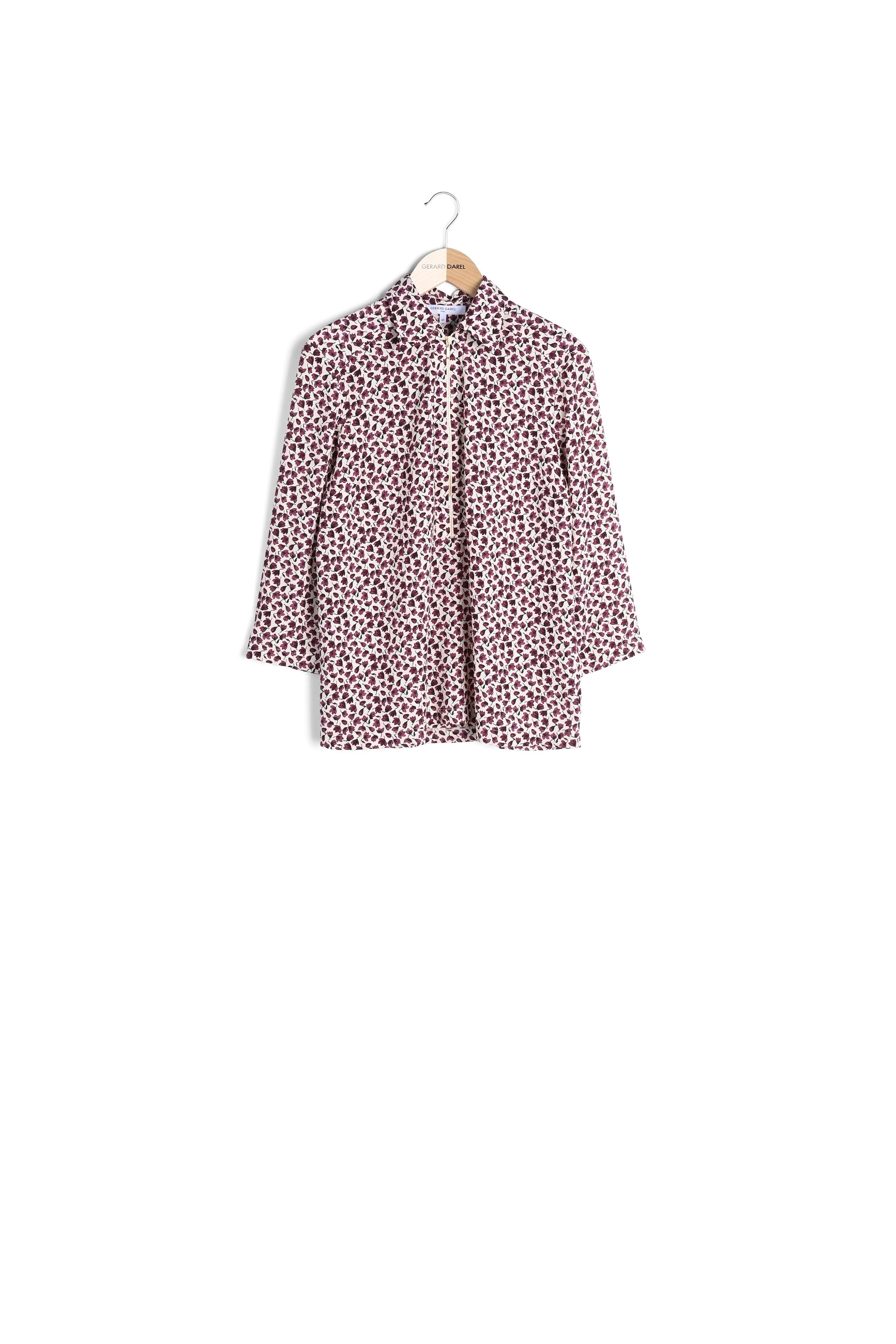 Chemise zippée à fleurs - CATHERINE Faume - seconde main