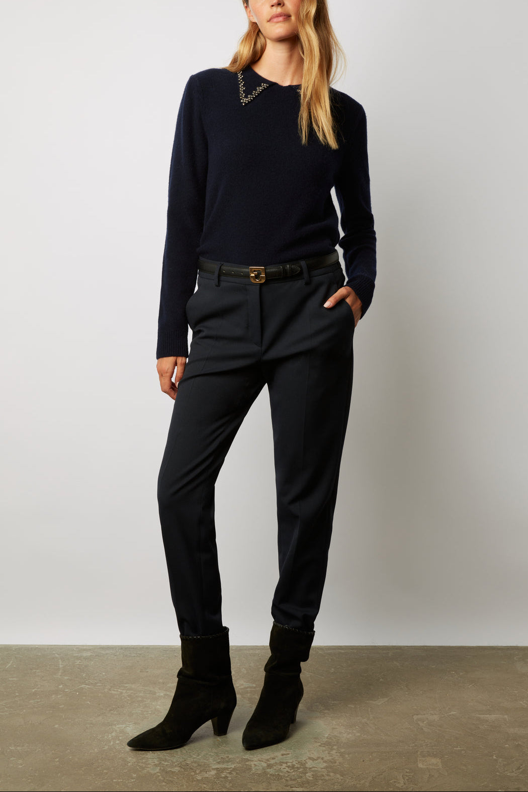 Pantalon droit 7/8 de tailleur - EMANUELLA Faume - seconde main