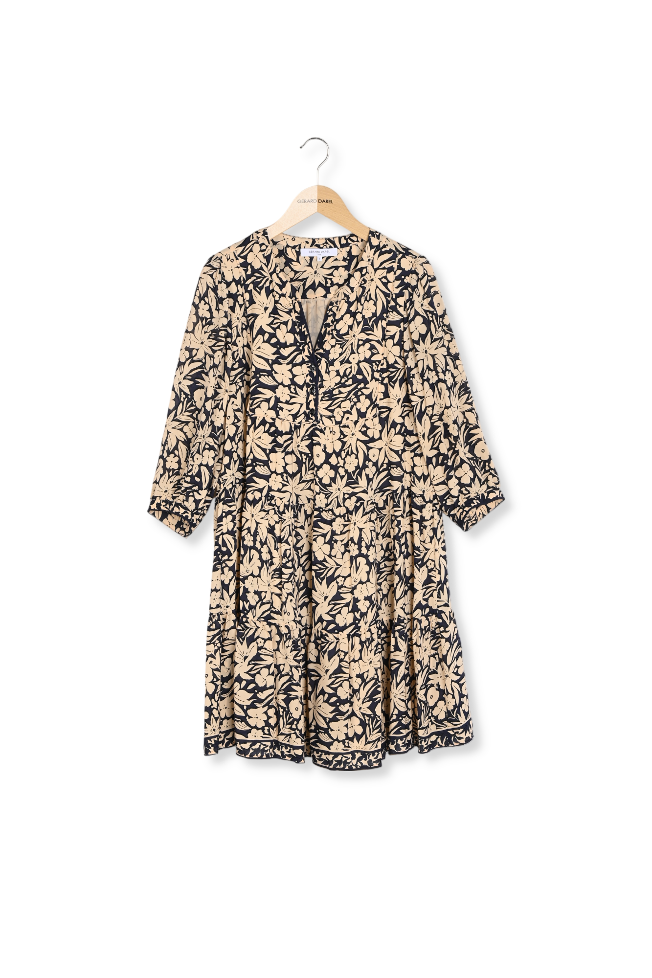Robe courte et droite à fleurs - PETAL Faume - seconde main