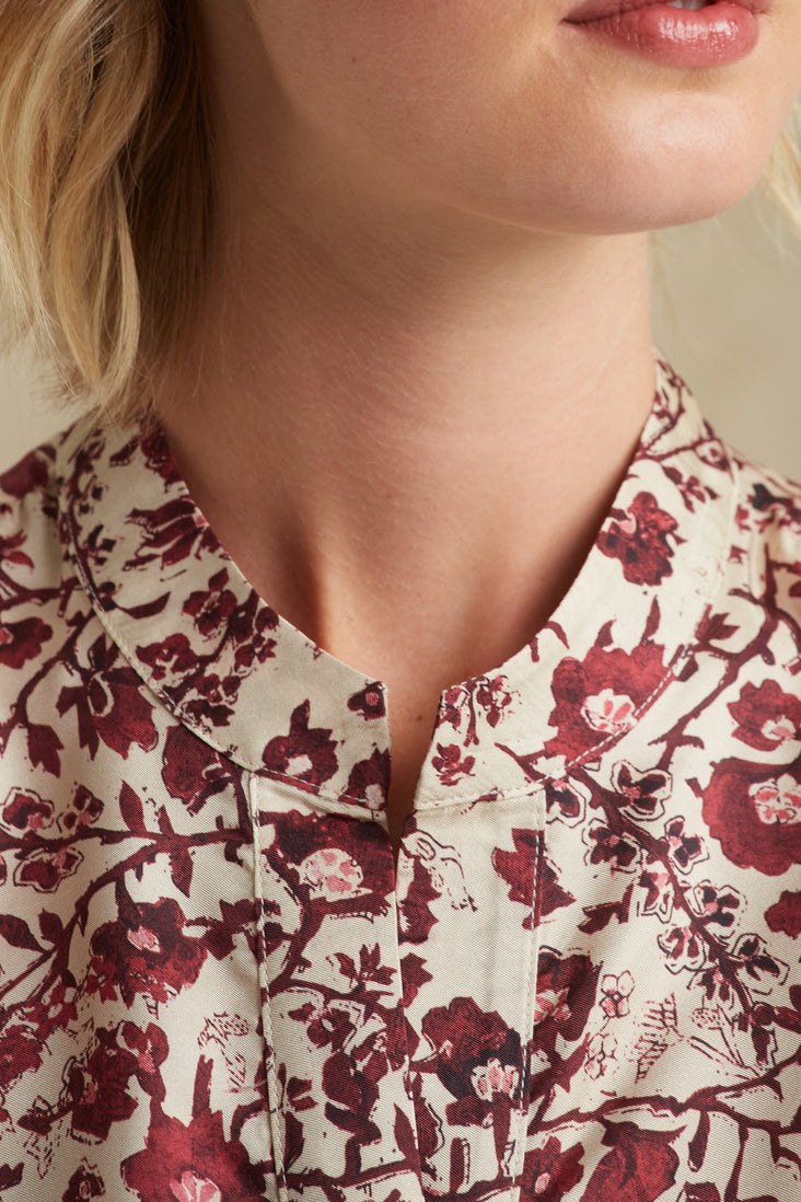 Blouse fluide fleurie - CAMELLIA Faume - seconde main