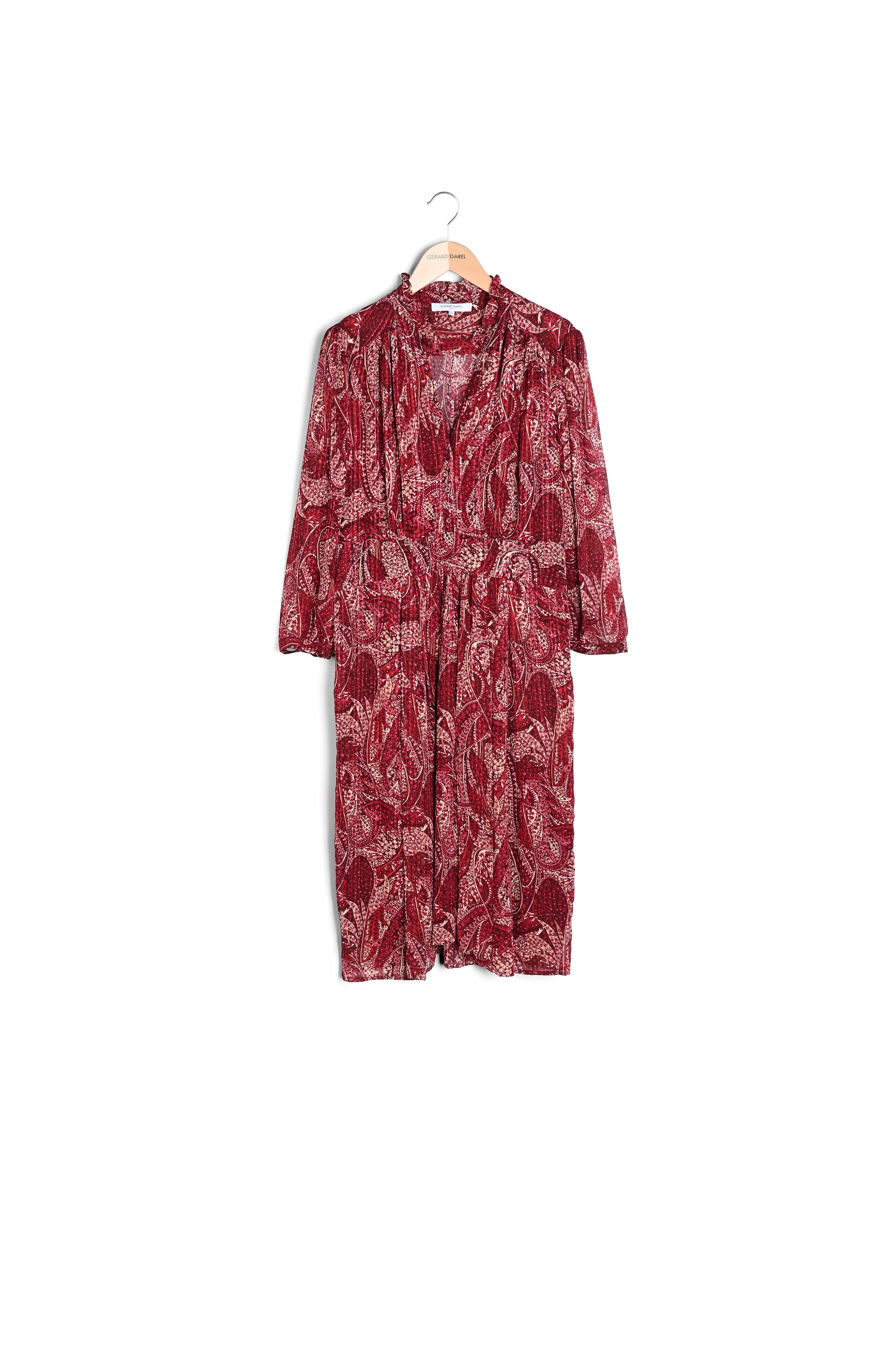Robe mi-longue à l'imprimé cachemire - JUDITH Faume - seconde main