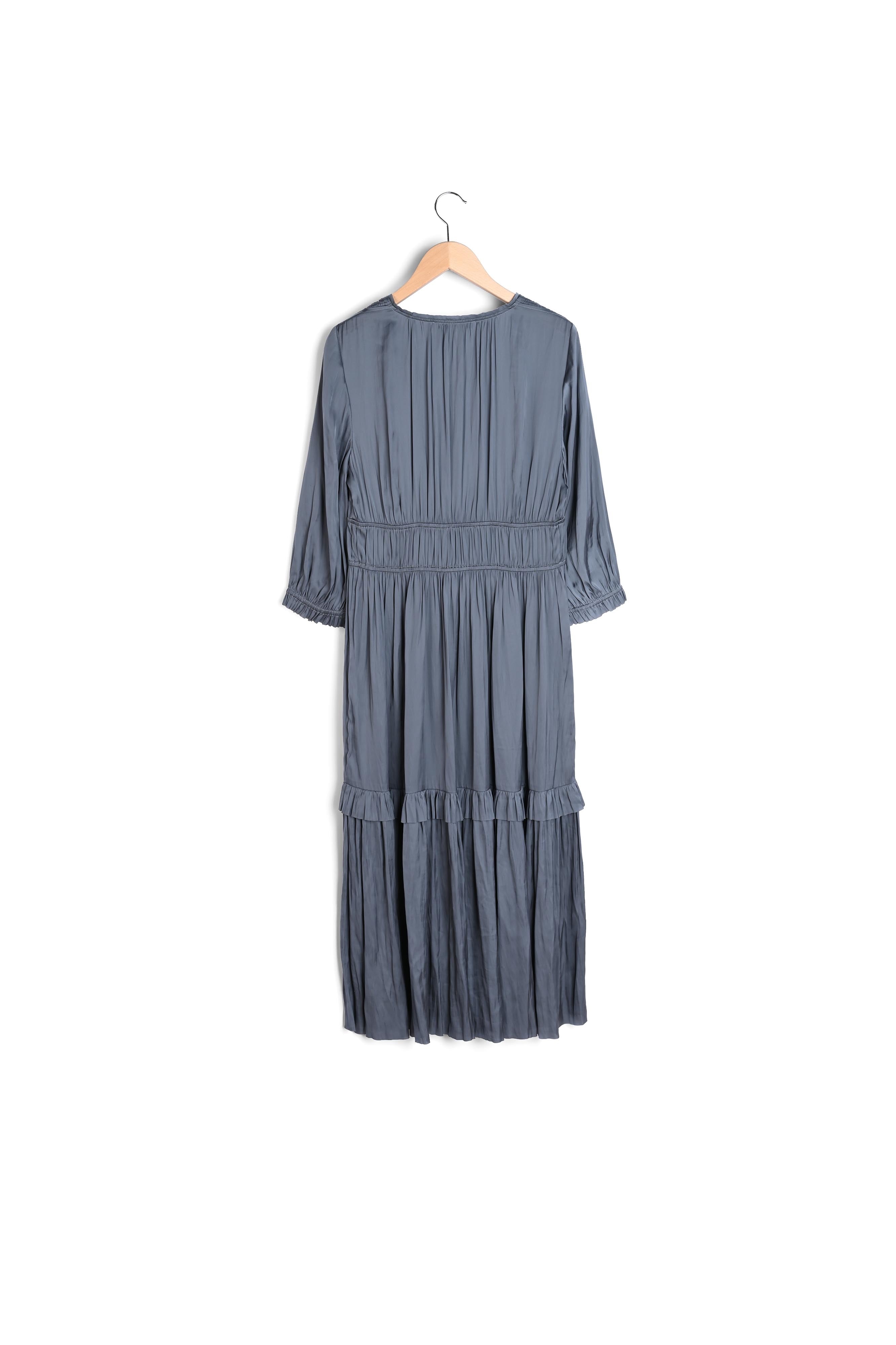 Robe longue au toucher soyeux avec plissage Faume - seconde main